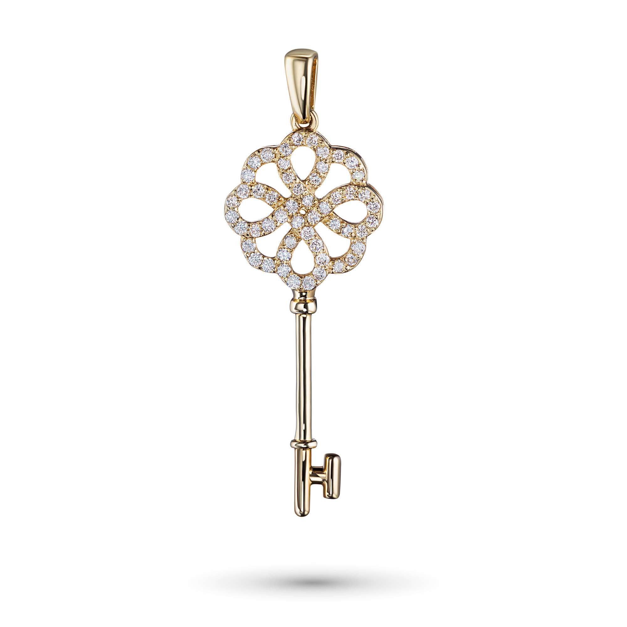 Подвеска из желтого золота с бриллиантами э0301пд05183900