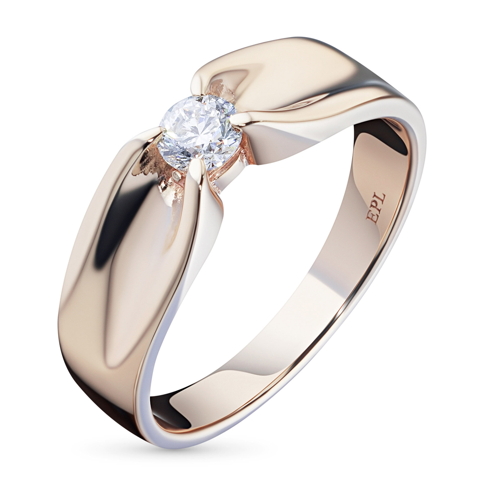 

Кольцо из красного золота с бриллиантом э0201кц07120500, э0201кц07120500