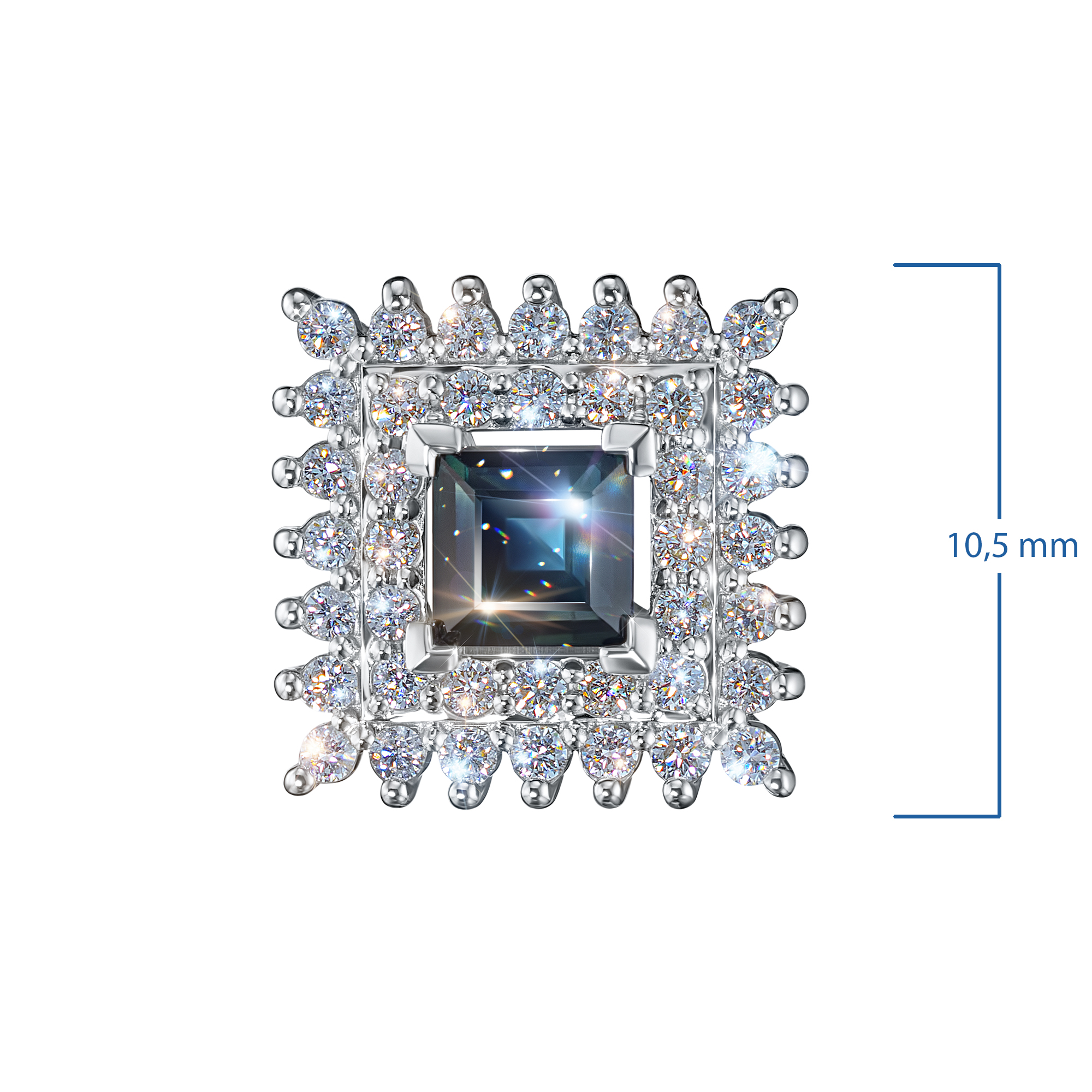 

Подвеска из белого золота с сапфиром и бриллиантами э4737пд05210411, э4737пд05210411