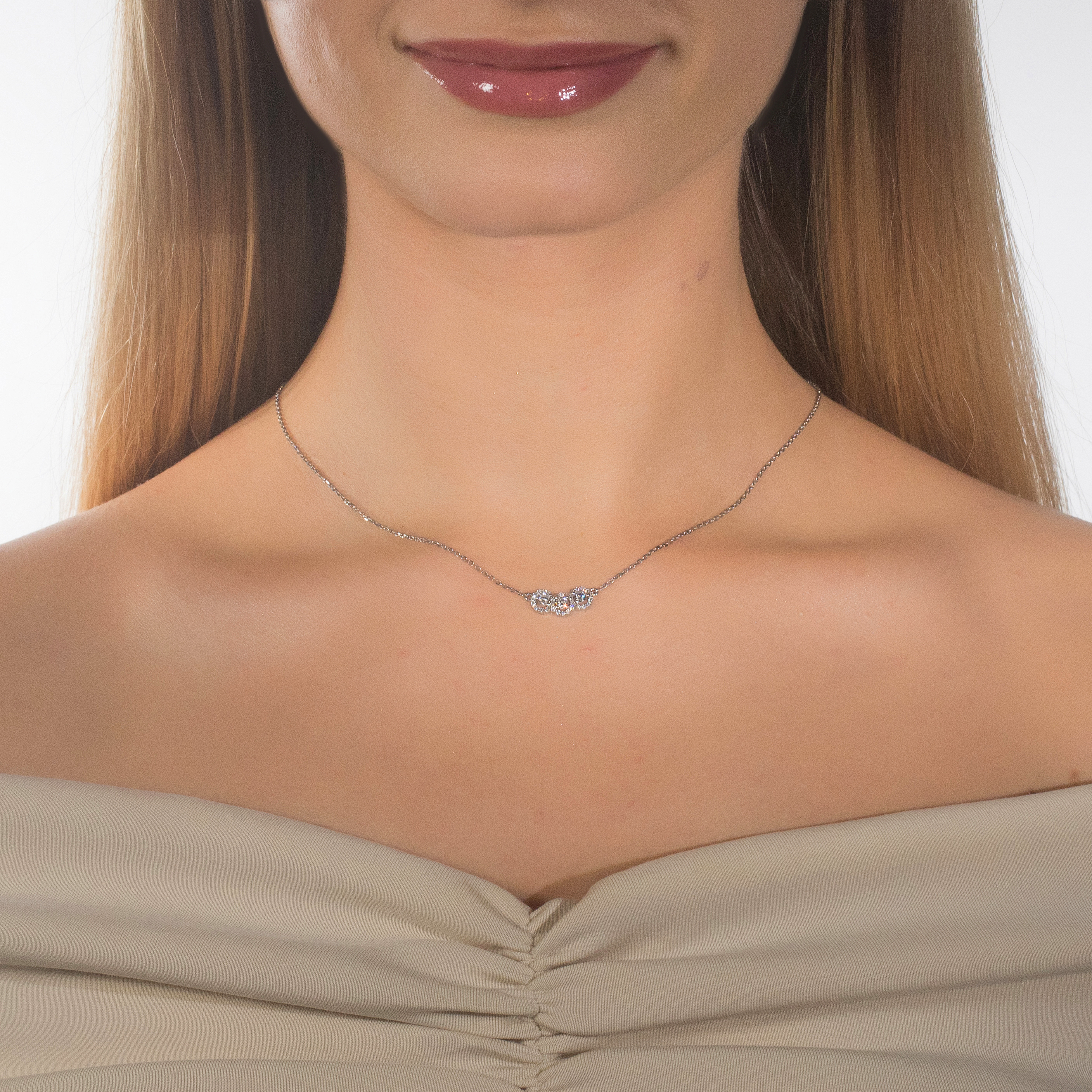 Колье из серебра э0612кл09190270_white ЭПЛ Даймонд, размер 4.0, фото 5