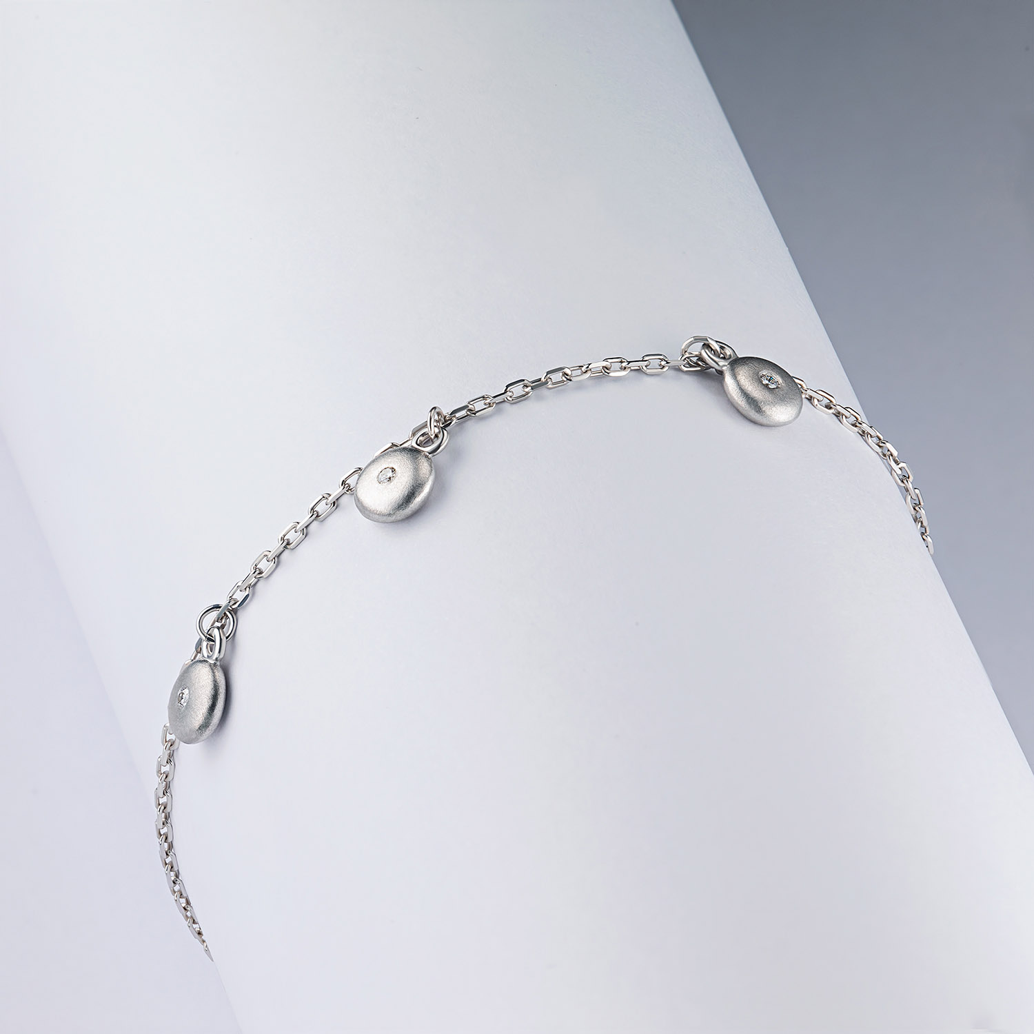 Браслет из серебра с бриллиантом э1701бр12154100 ЭПЛ Якутские Бриллианты, размер 67.8 2050012982151 - фото 4