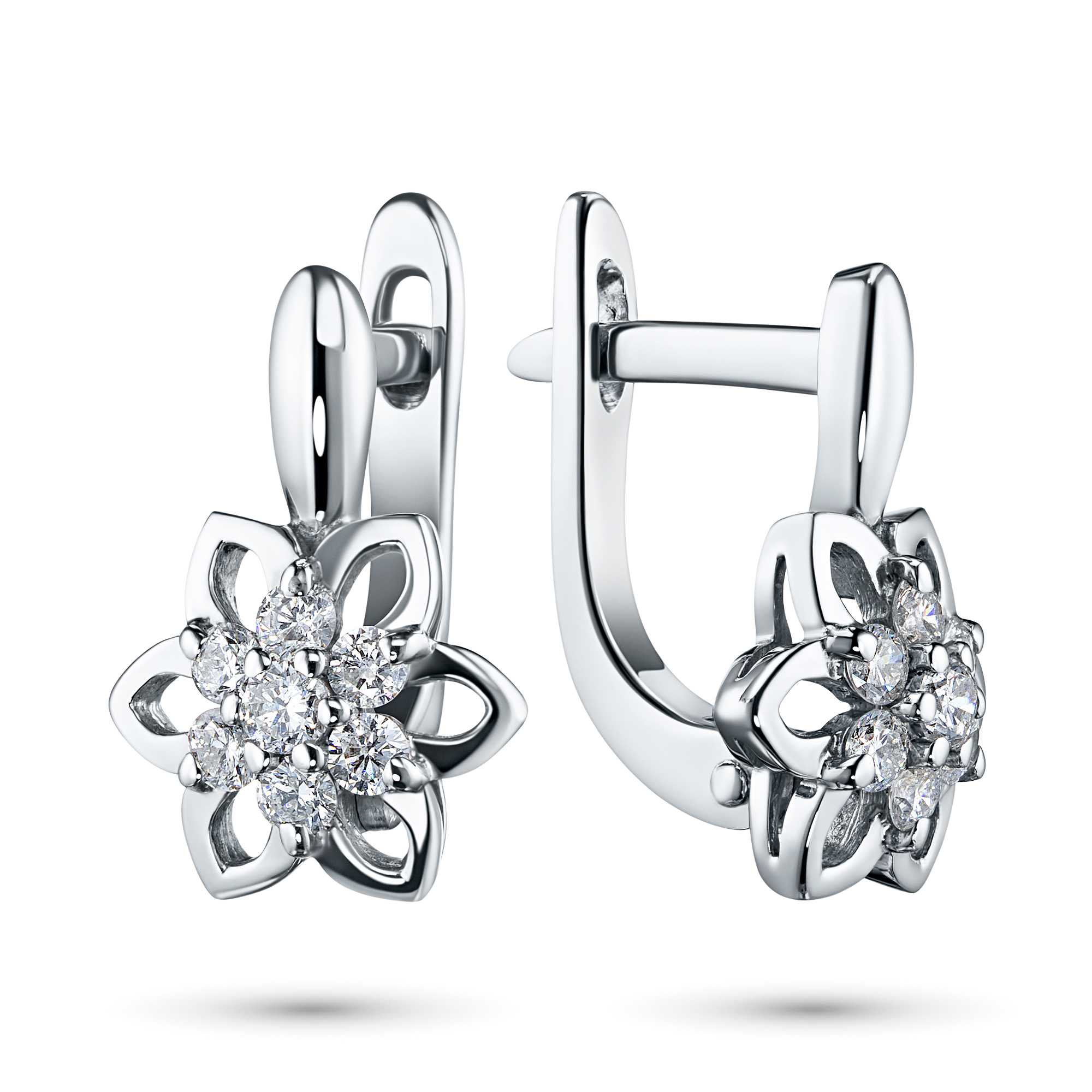 

Серьги из белого золота с бриллиантами э0901сг10175600, э0901сг10175600