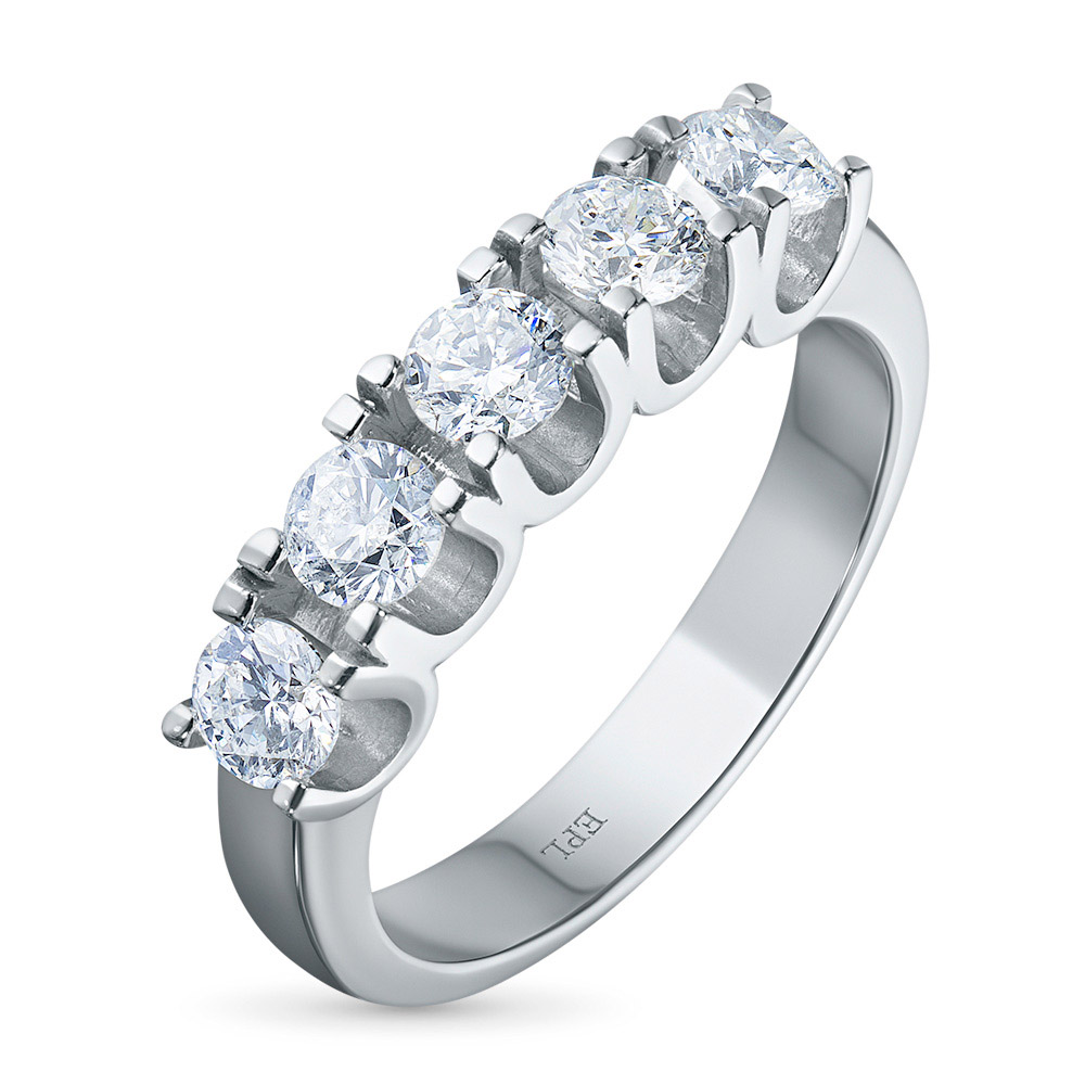Кольцо с белым бриллиантом