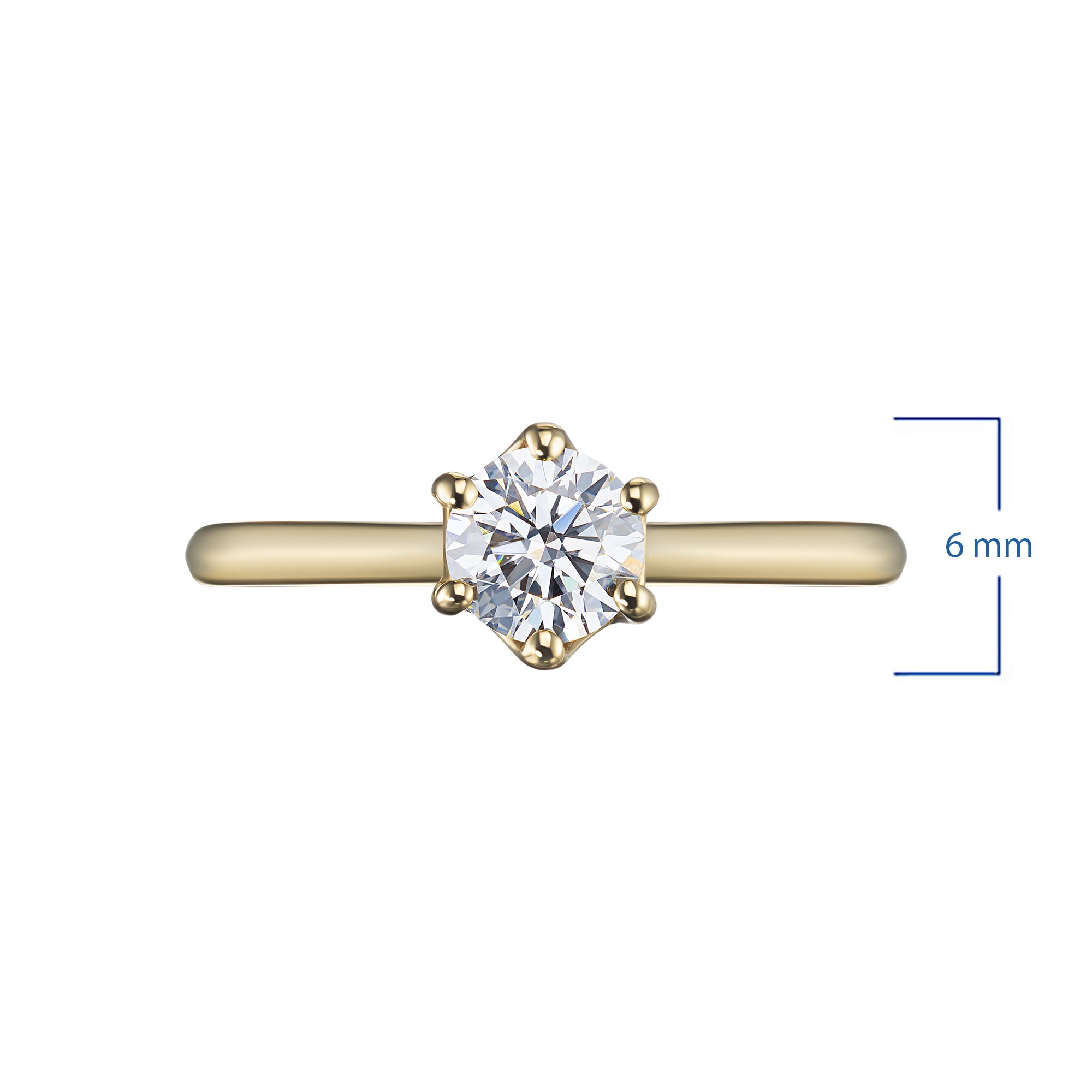 

Классическое кольцо из желтого золота э0312кц07200752, э0312кц07200752