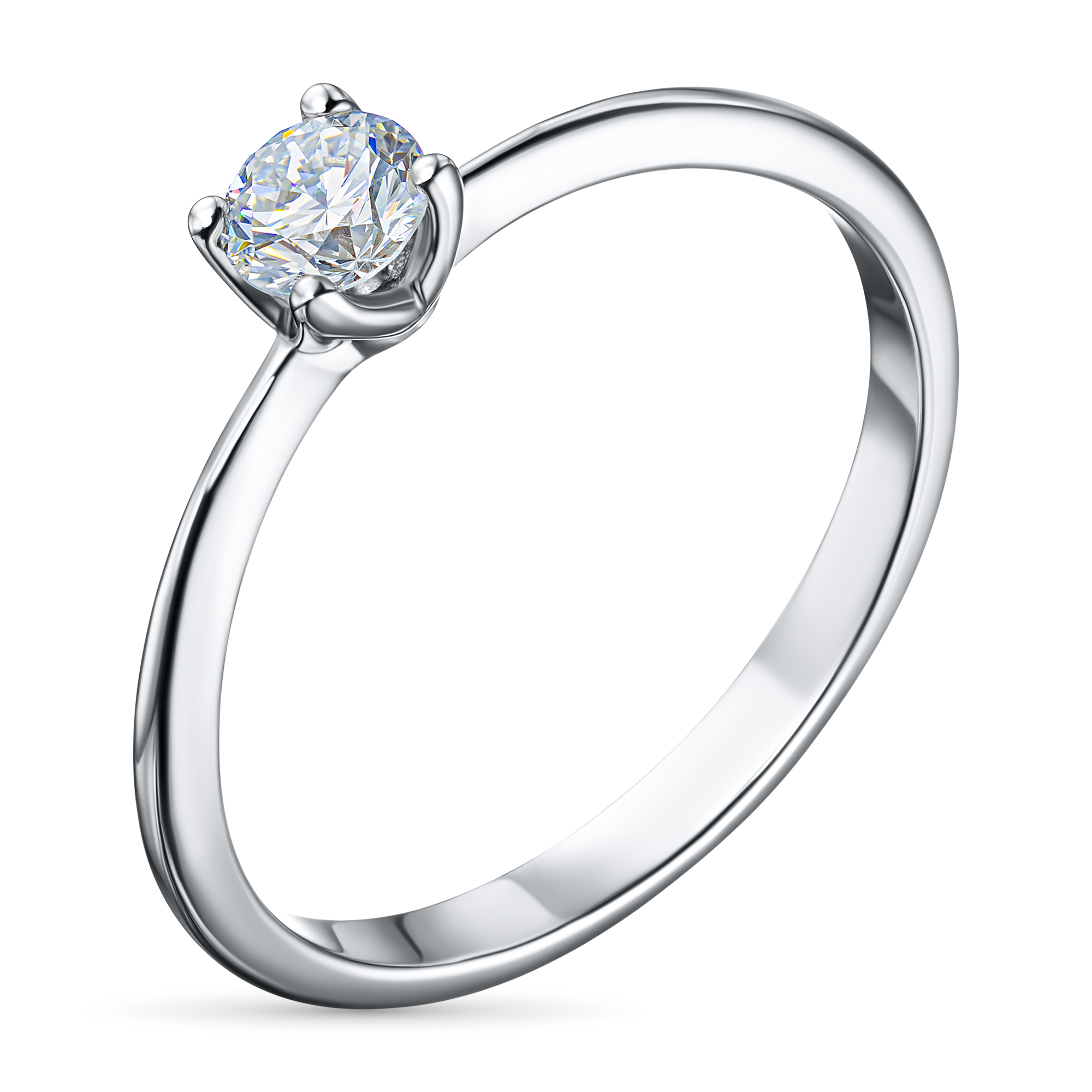 

Классическое кольцо из серебра э0612кц04220754_white, э0612кц04220754_white