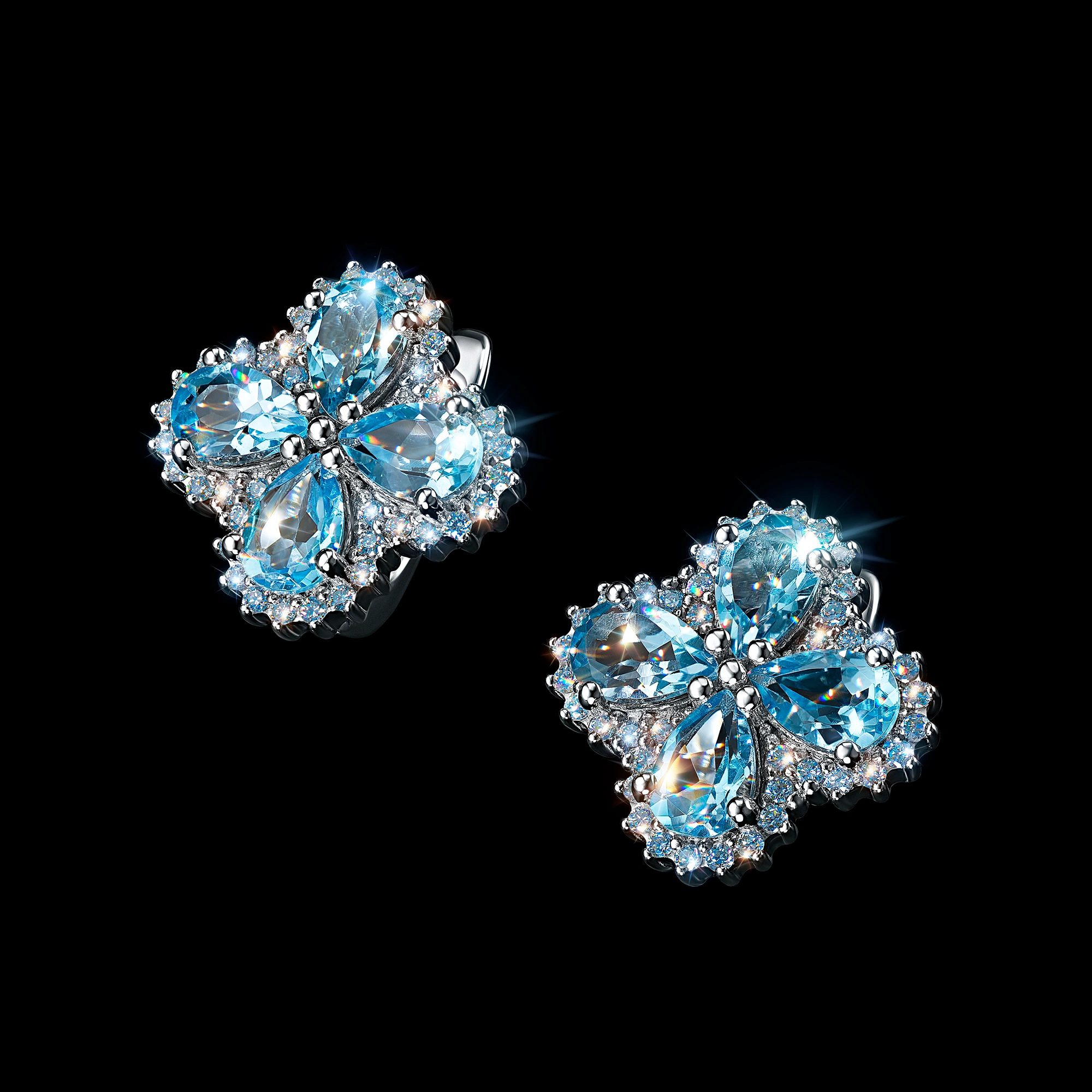 

Серьги из белого золота с топазами э4771сг09210412, э4771сг09210412