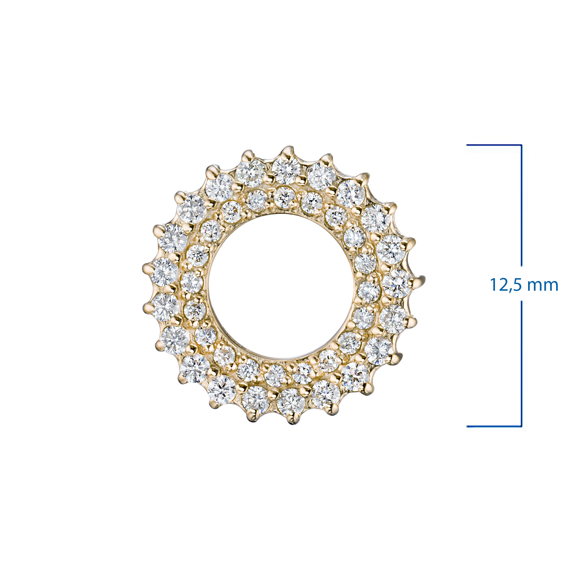 Подвеска из желтого золота э0312пд04210016 ЭПЛ Даймонд, фото 3