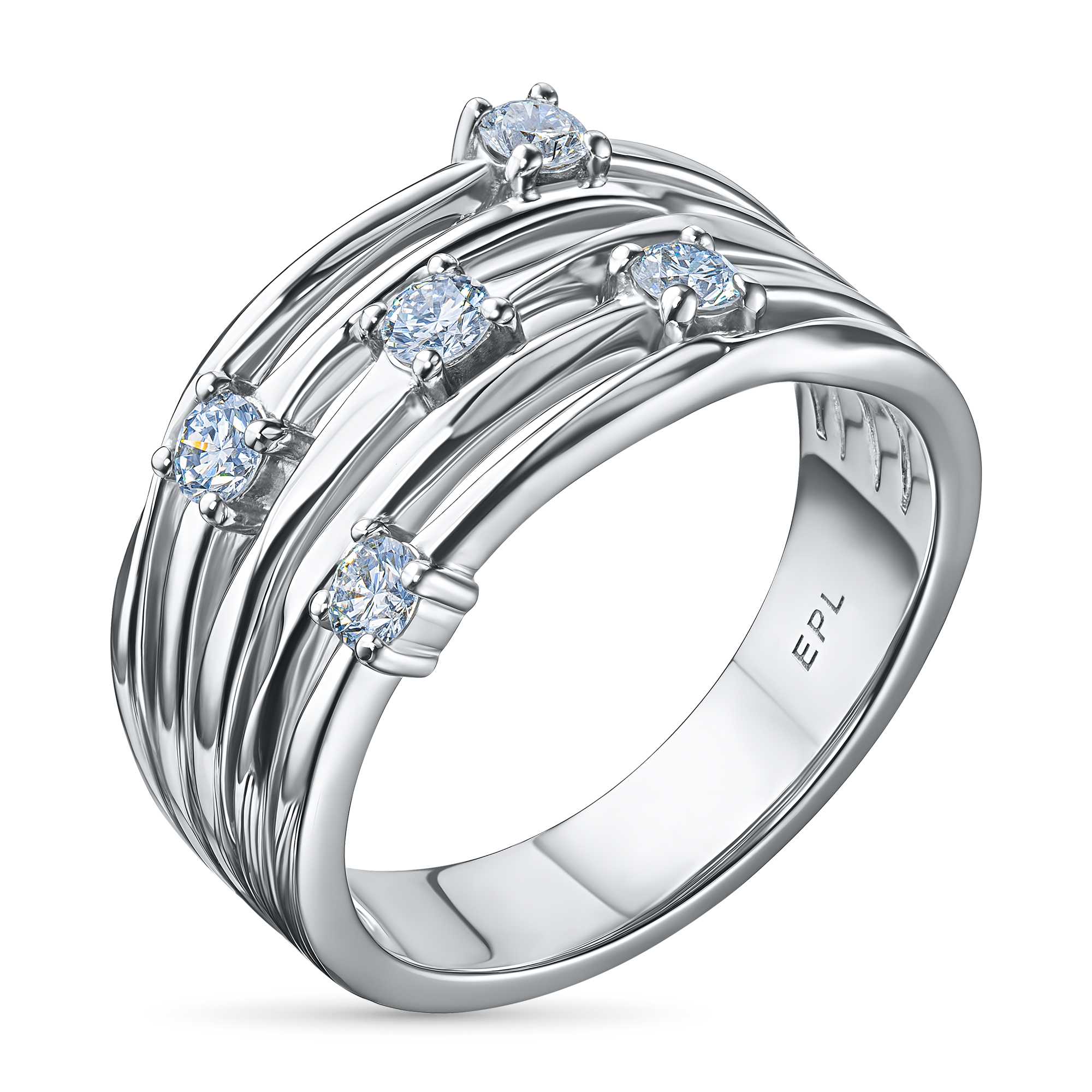 

Классическое кольцо из белого золота э4712кц04210653_white, э4712кц04210653_white