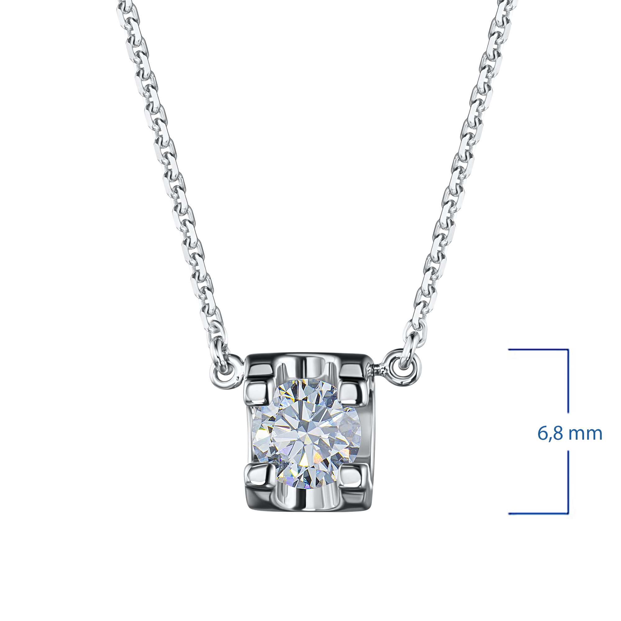 

Колье из серебра э0612кл06200855_white, э0612кл06200855_white