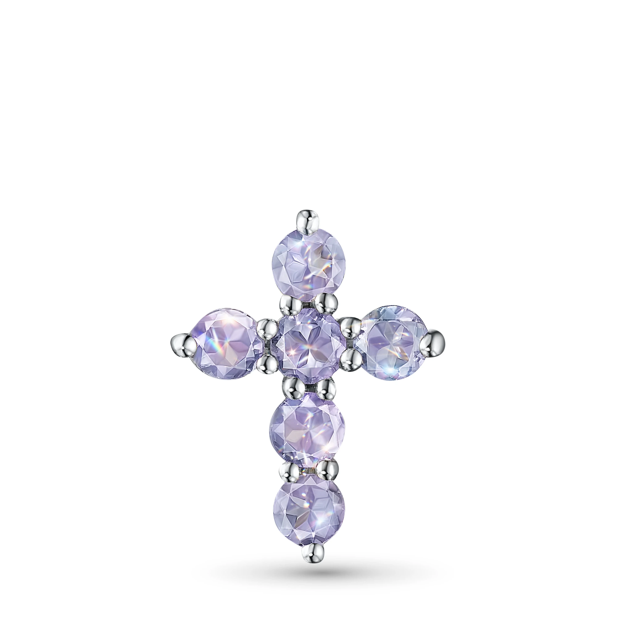 Подвеска из серебра с танзанитами э0608пд07210116