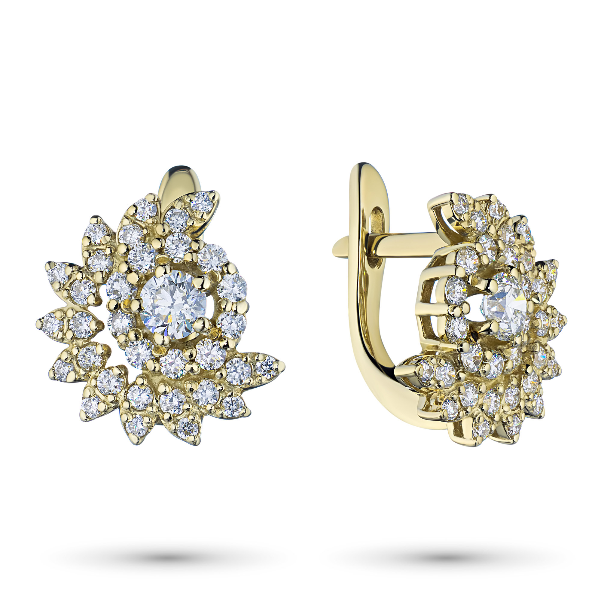 Серьги из желтого золота э0312сг09185900