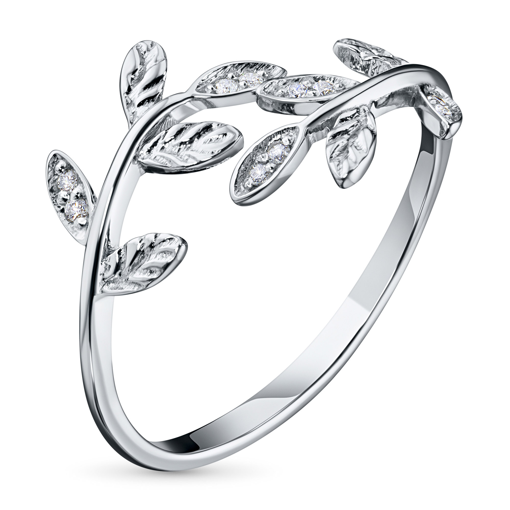 Кольцо из серебра э0612кц01157400_white ЭПЛ Даймонд