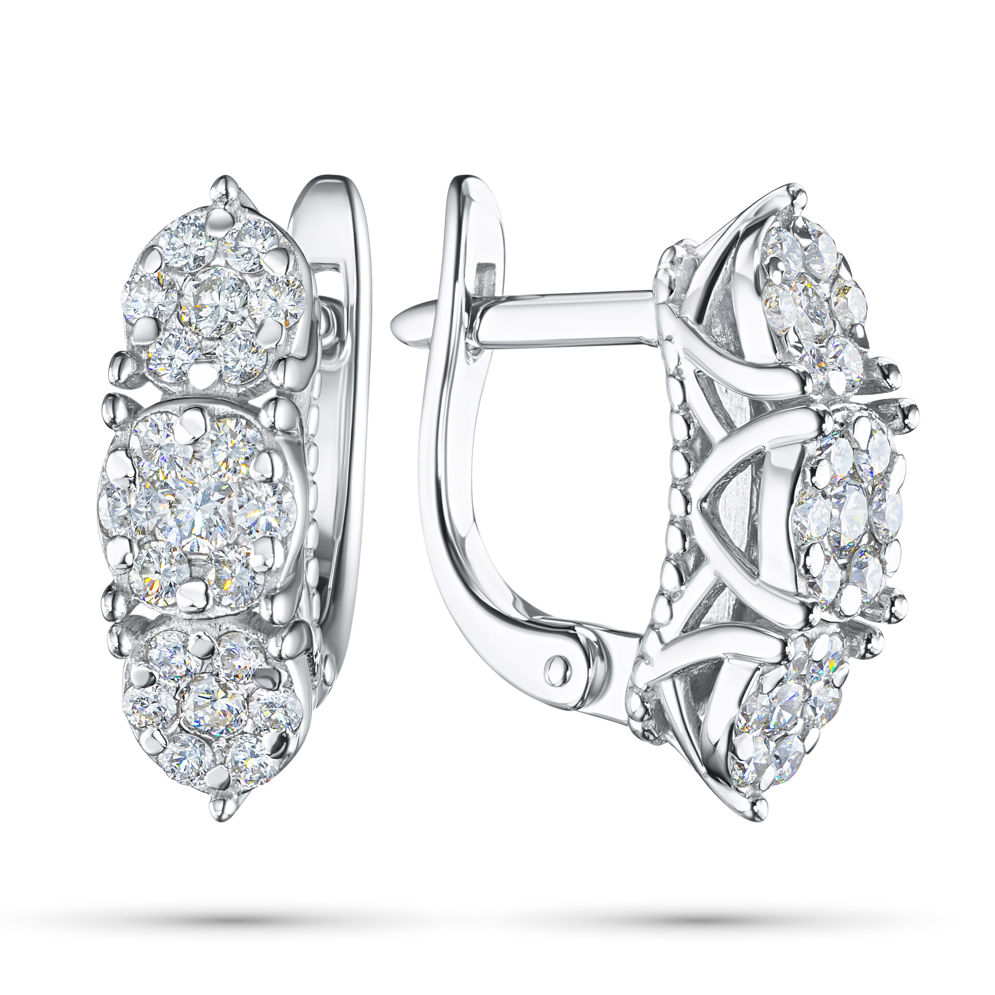 

Серьги из белого золота с бриллиантами э0901сг07210653, э0901сг07210653