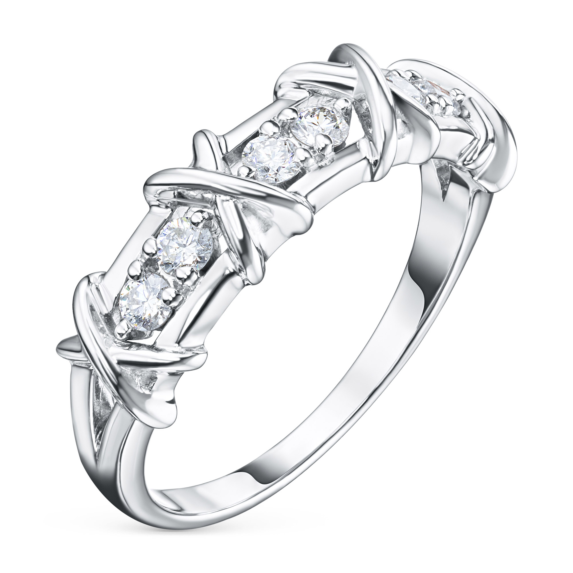 

Кольцо из серебра э0612кц07156100_white, э0612кц07156100_white