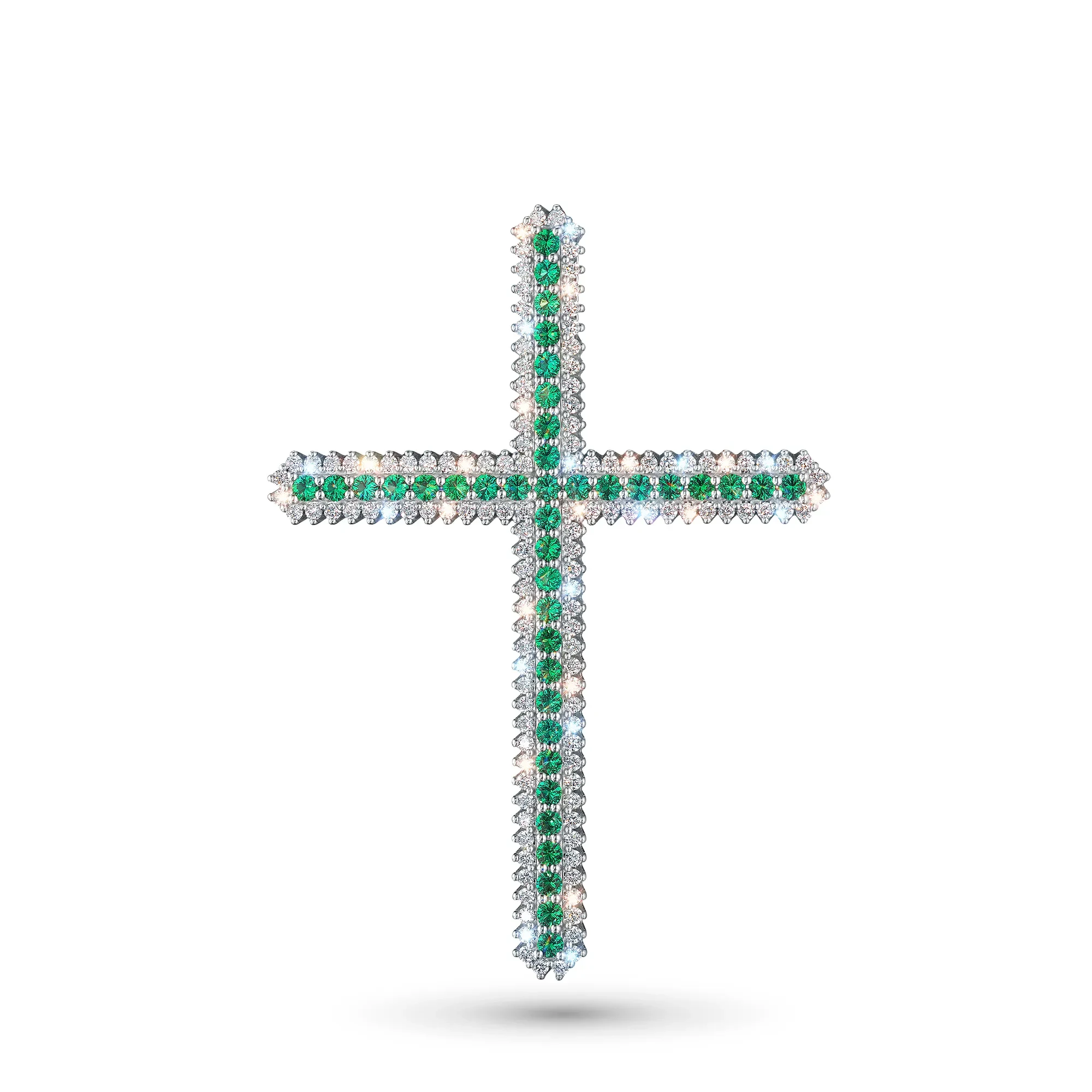 

Подвеска из белого золота с изумрудами э4767пд08210407, э4767пд08210407