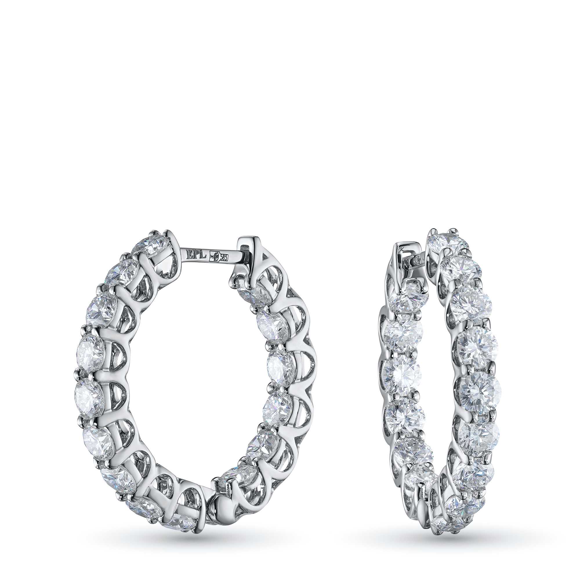 Серьги из белого золота э4712сг03194200