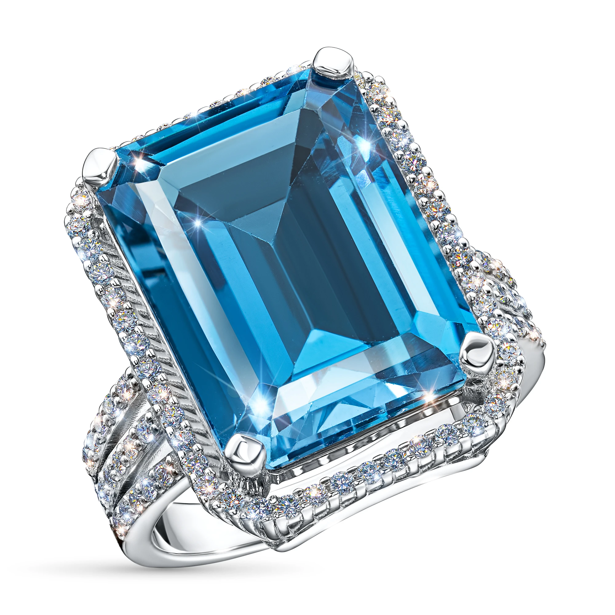 

Кольцо из белого золота с топазом э4771кц04204020, э4771кц04204020