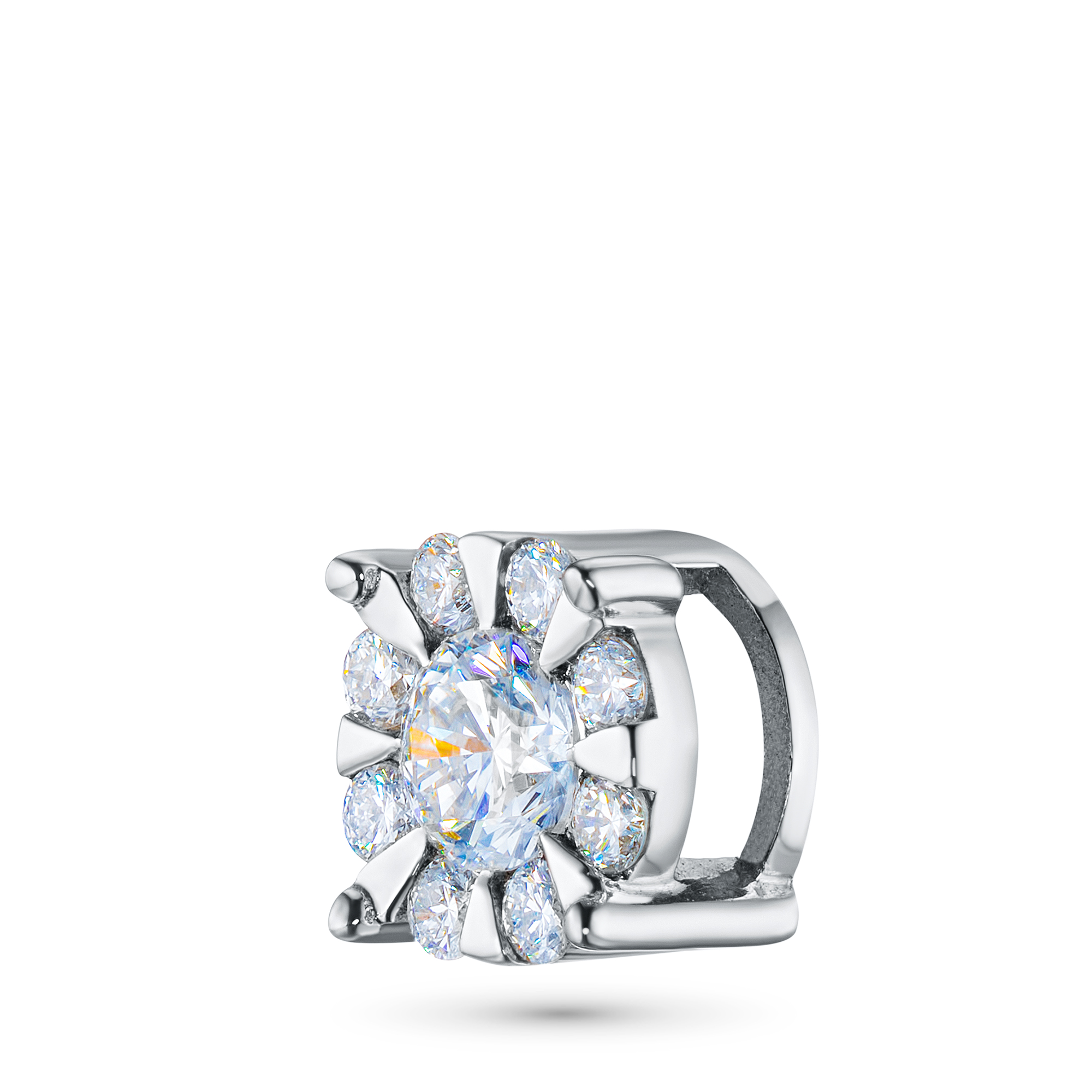 Классическая подвеска из серебра э0612пд05153500_white ЭПЛ Даймонд, фото 2