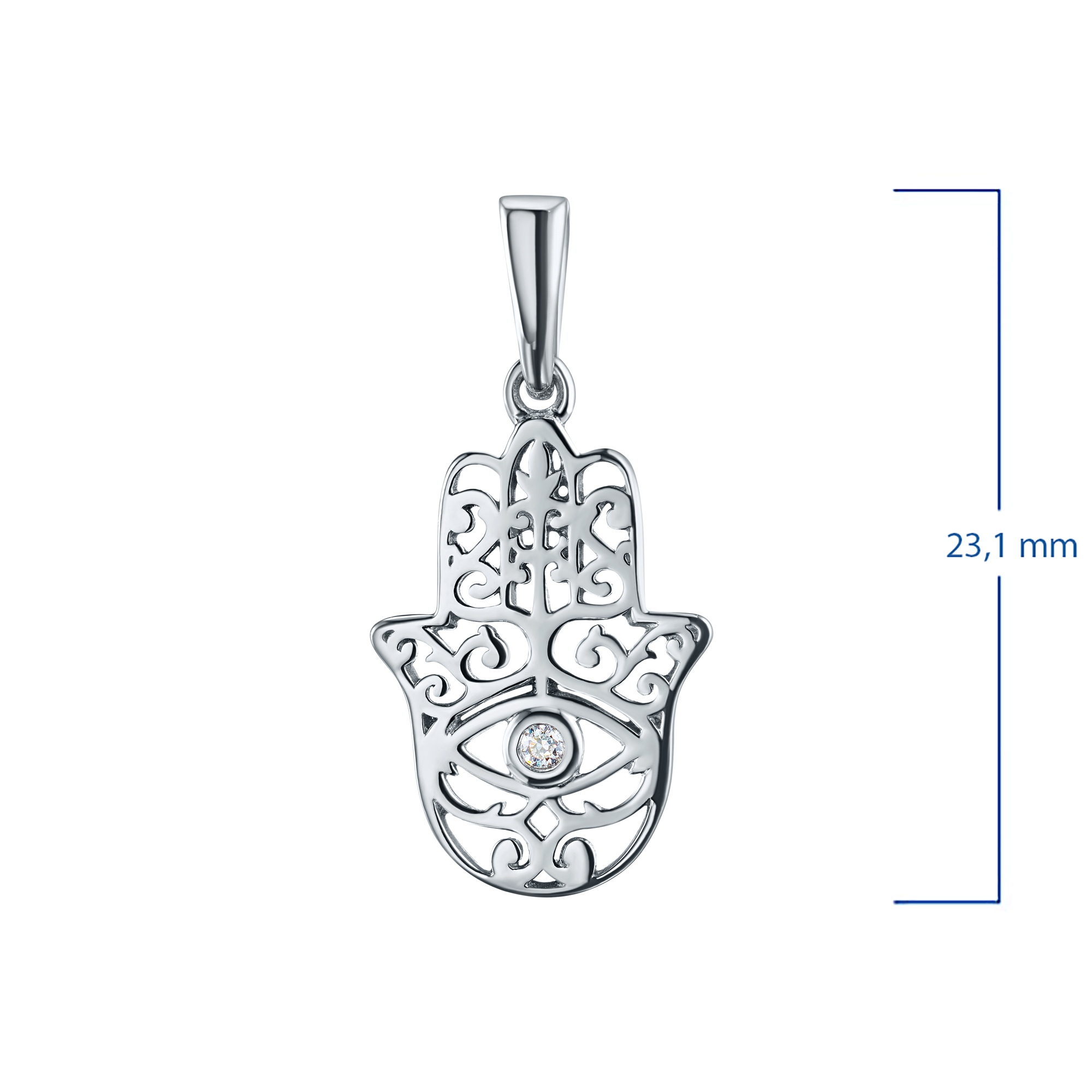 

Классическая подвеска из серебра э0612пд05184300_white, э0612пд05184300_white