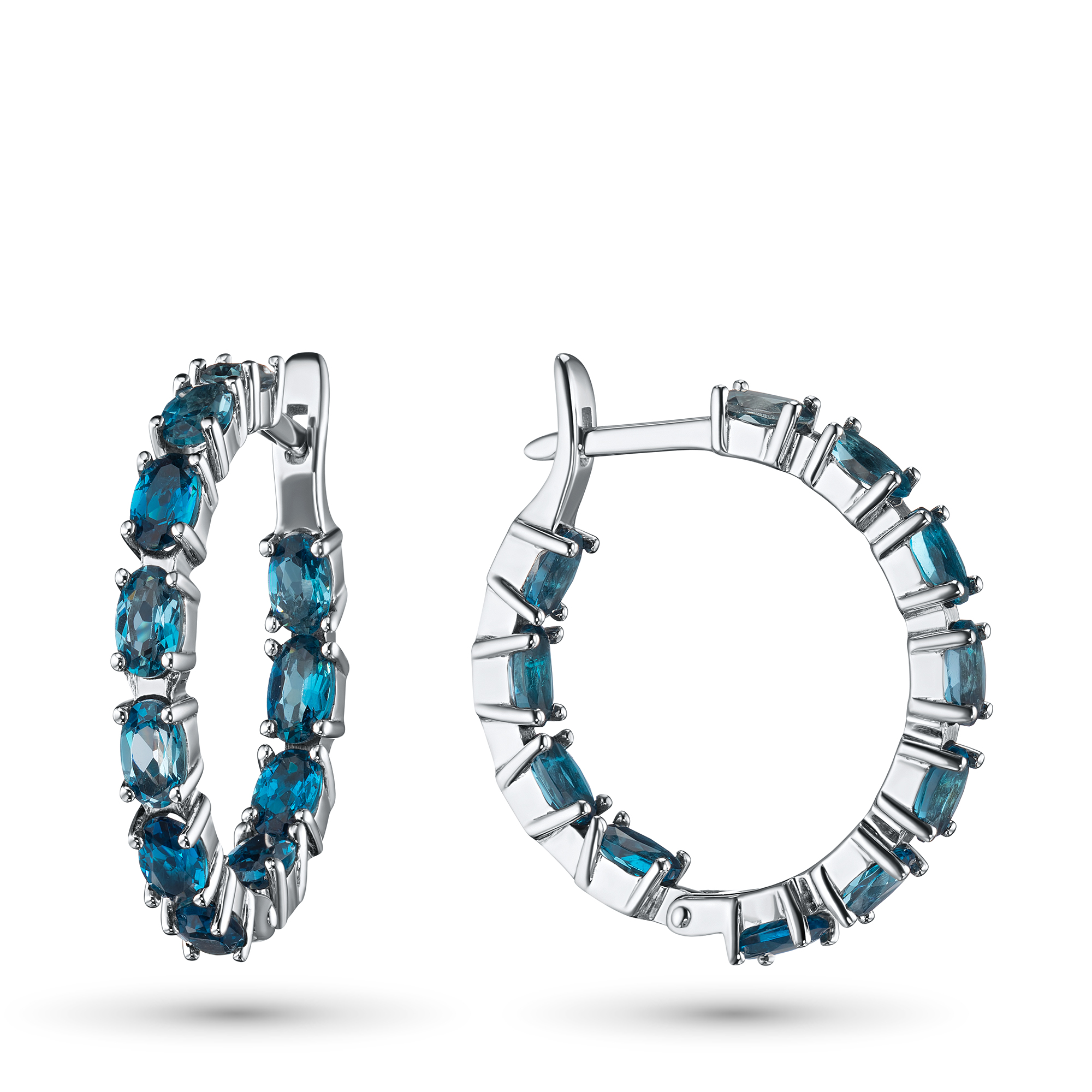 

Серьги из белого золота с топазами э0909сг06220403, э0909сг06220403