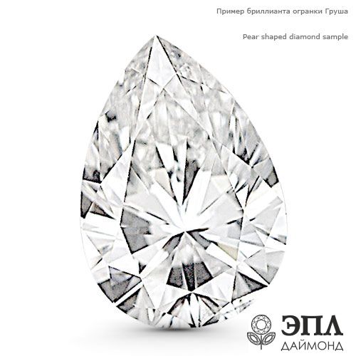 

Бриллиант груша 0.059 карат ЯБ 71283, ЯБ 71283