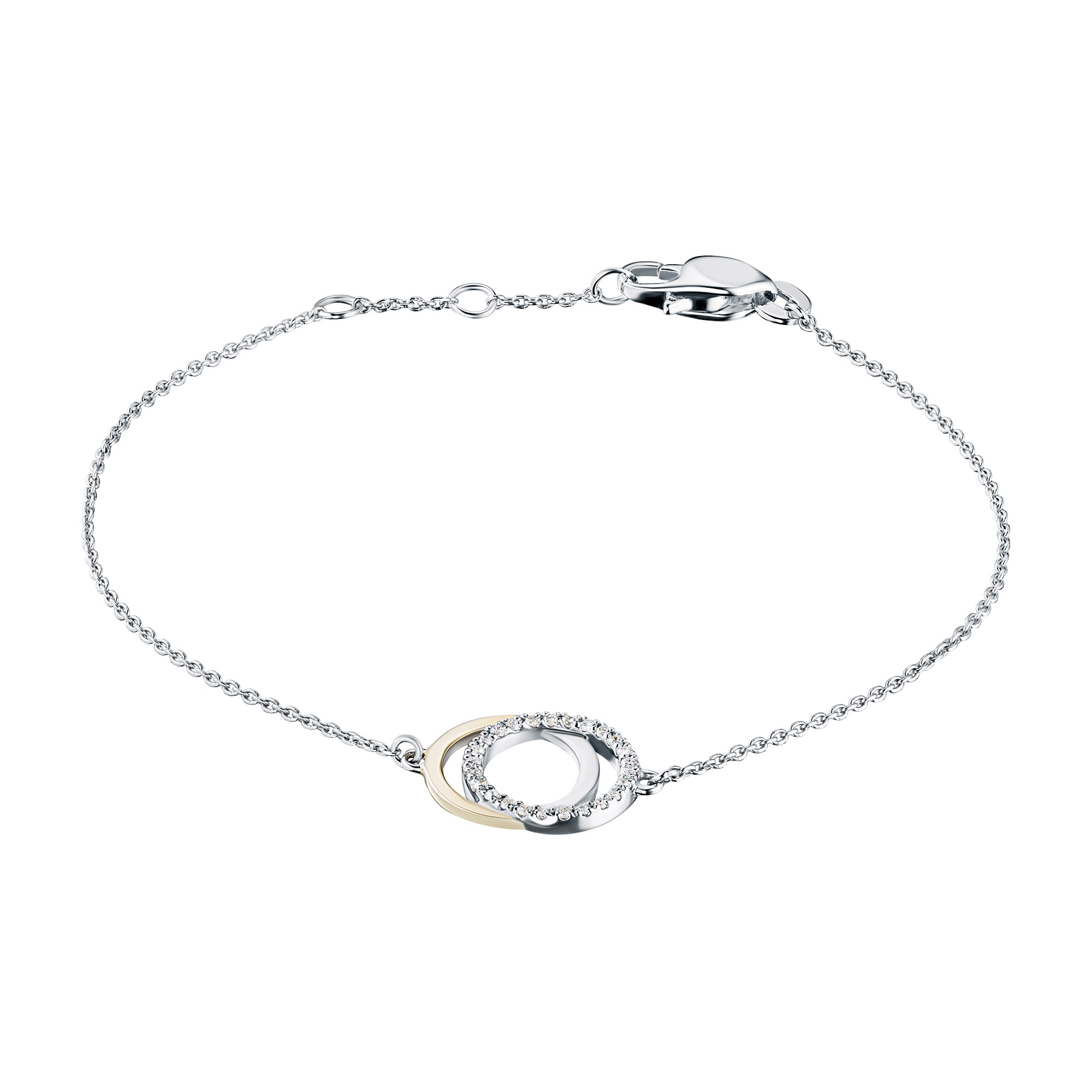 Браслет из комбинированного золота э4812бр01210501