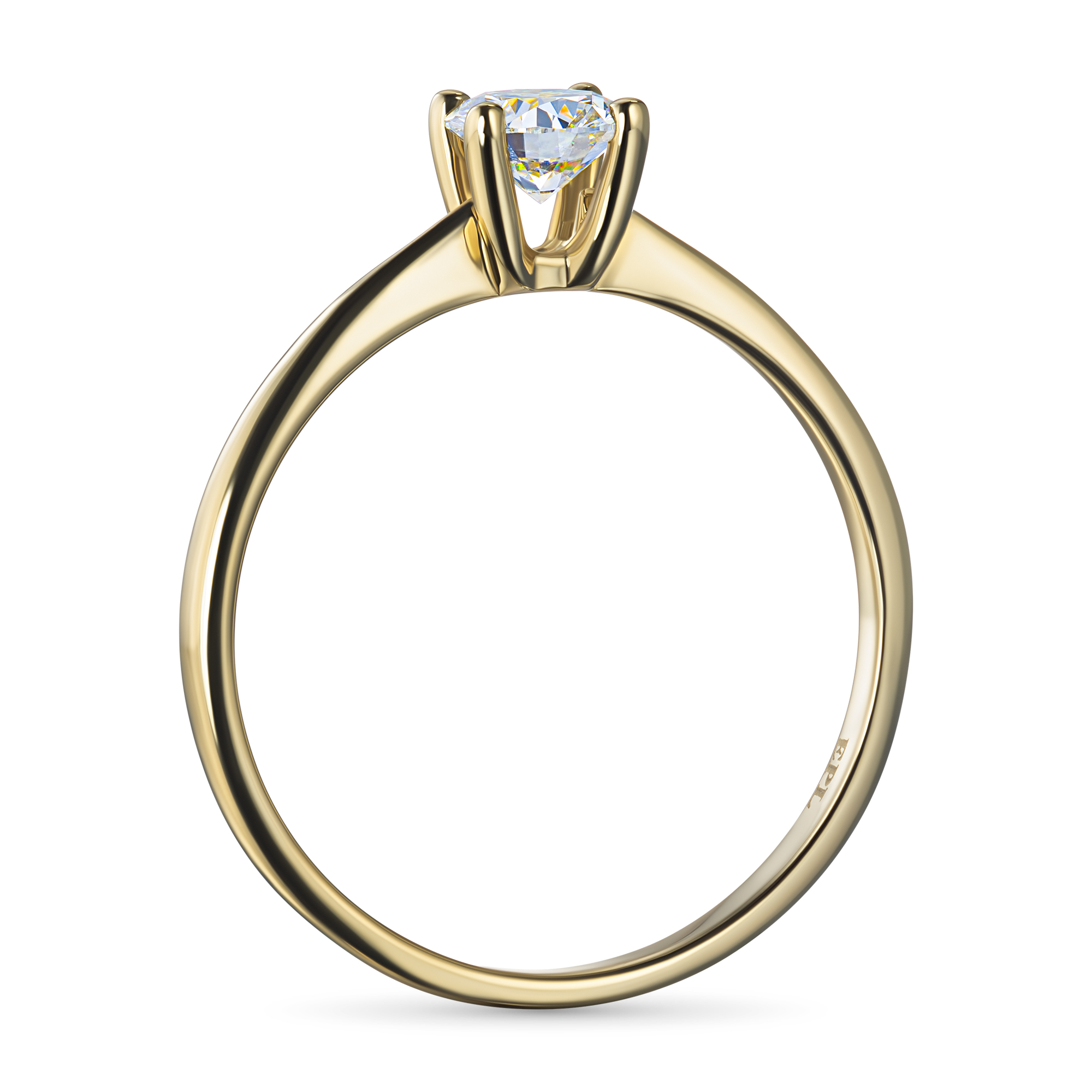 

Классическое кольцо из желтого золота э0312кц04164200, э0312кц04164200