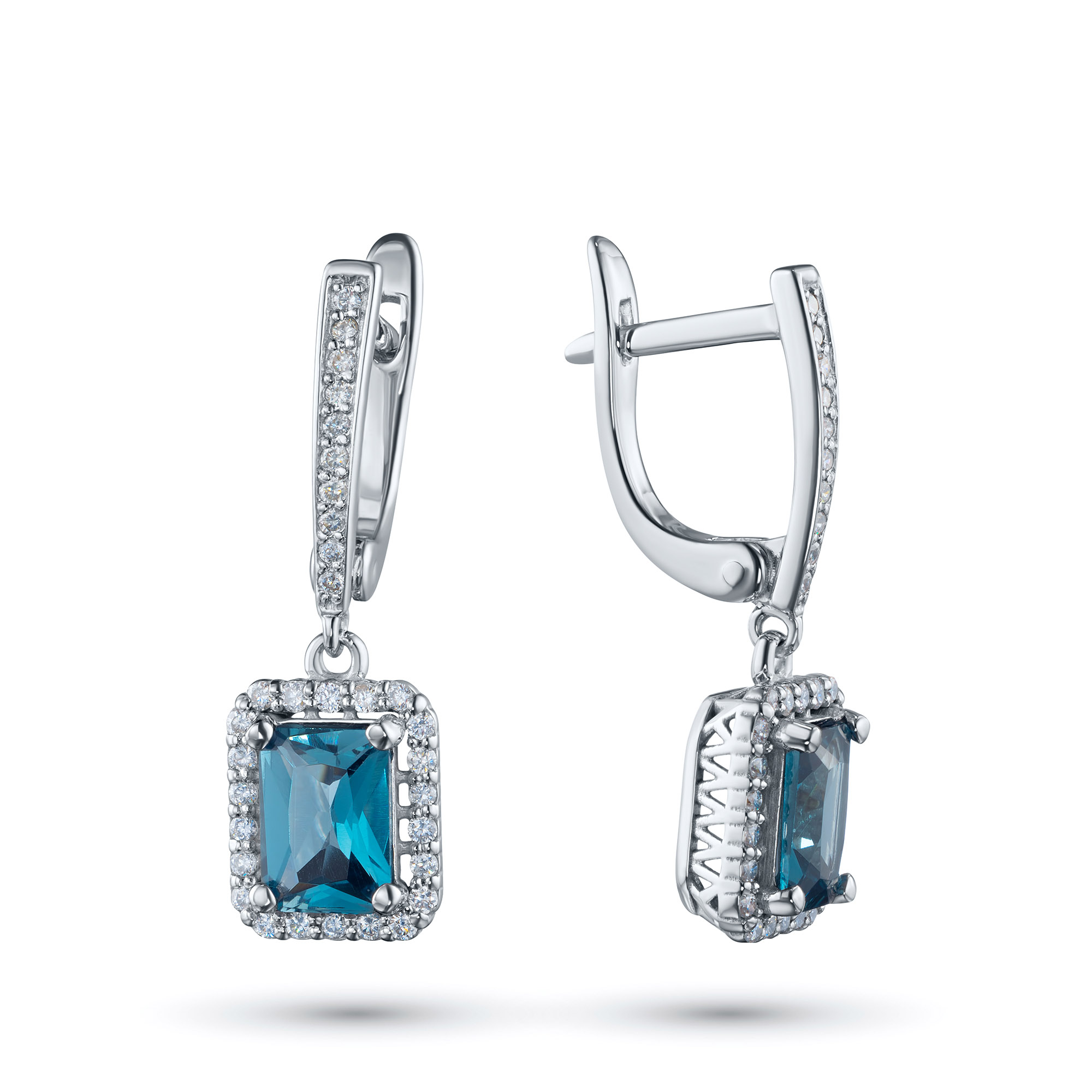 

Серьги из белого золота с бриллиантами и топазами э0943сг10200405, э0943сг10200405