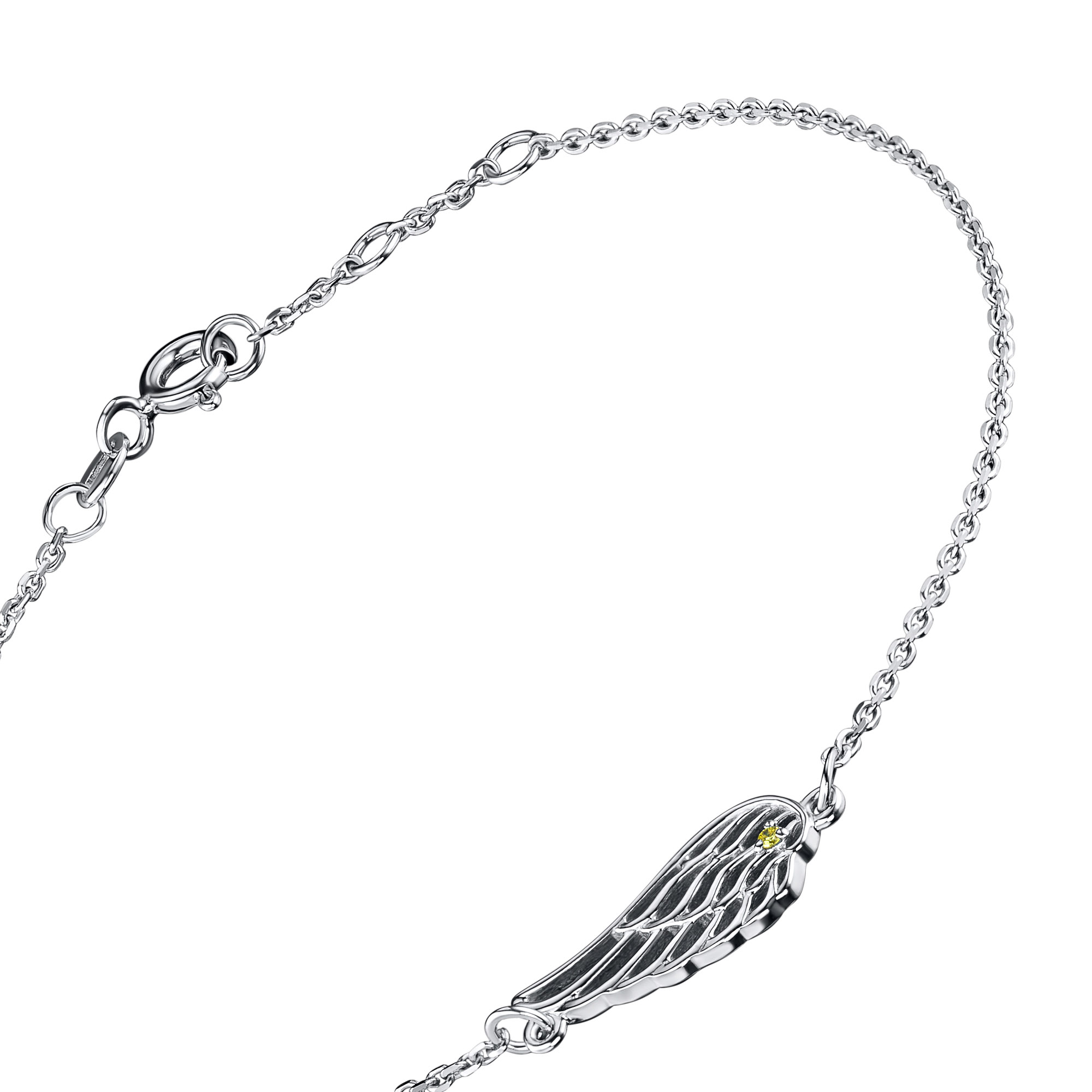 Браслет из серебра с бриллиантом э0601бр07178300 ЭПЛ Даймонд, размер 67.8, фото 6