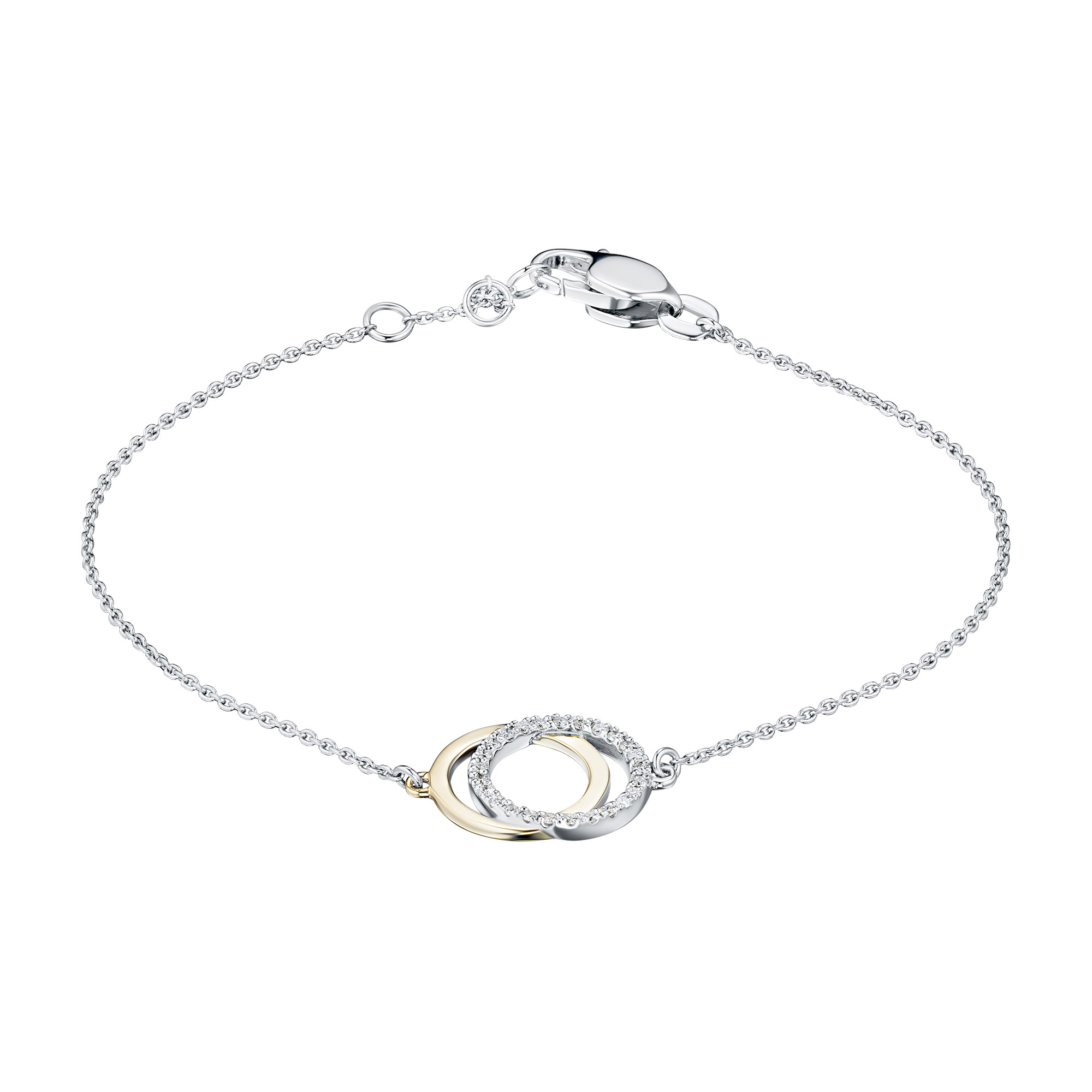 

Браслет из комбинированного золота с бриллиантом э1001бр02210504, э1001бр02210504