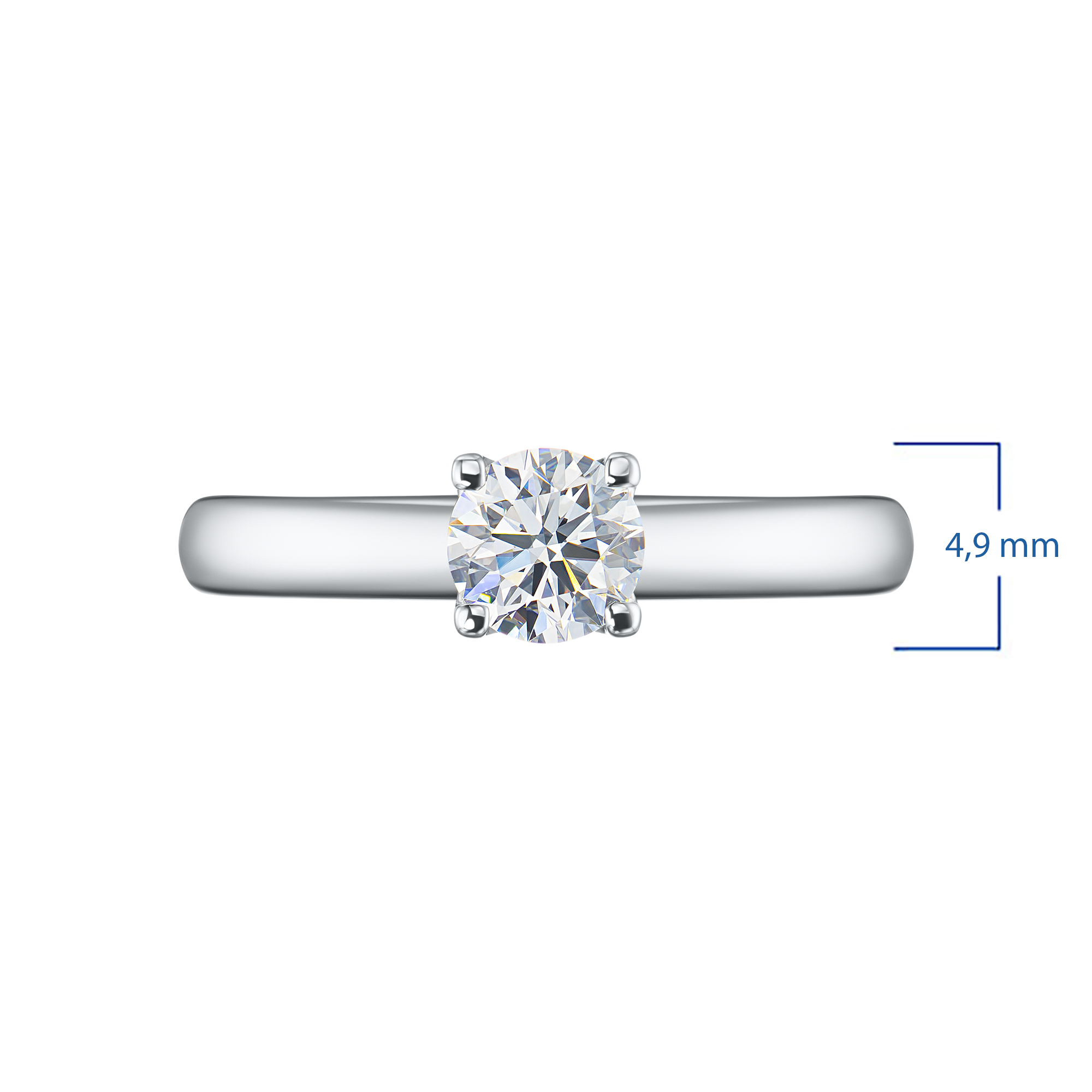 

Классическое кольцо из белого золота э4012кц11102400_white, э4012кц11102400_white