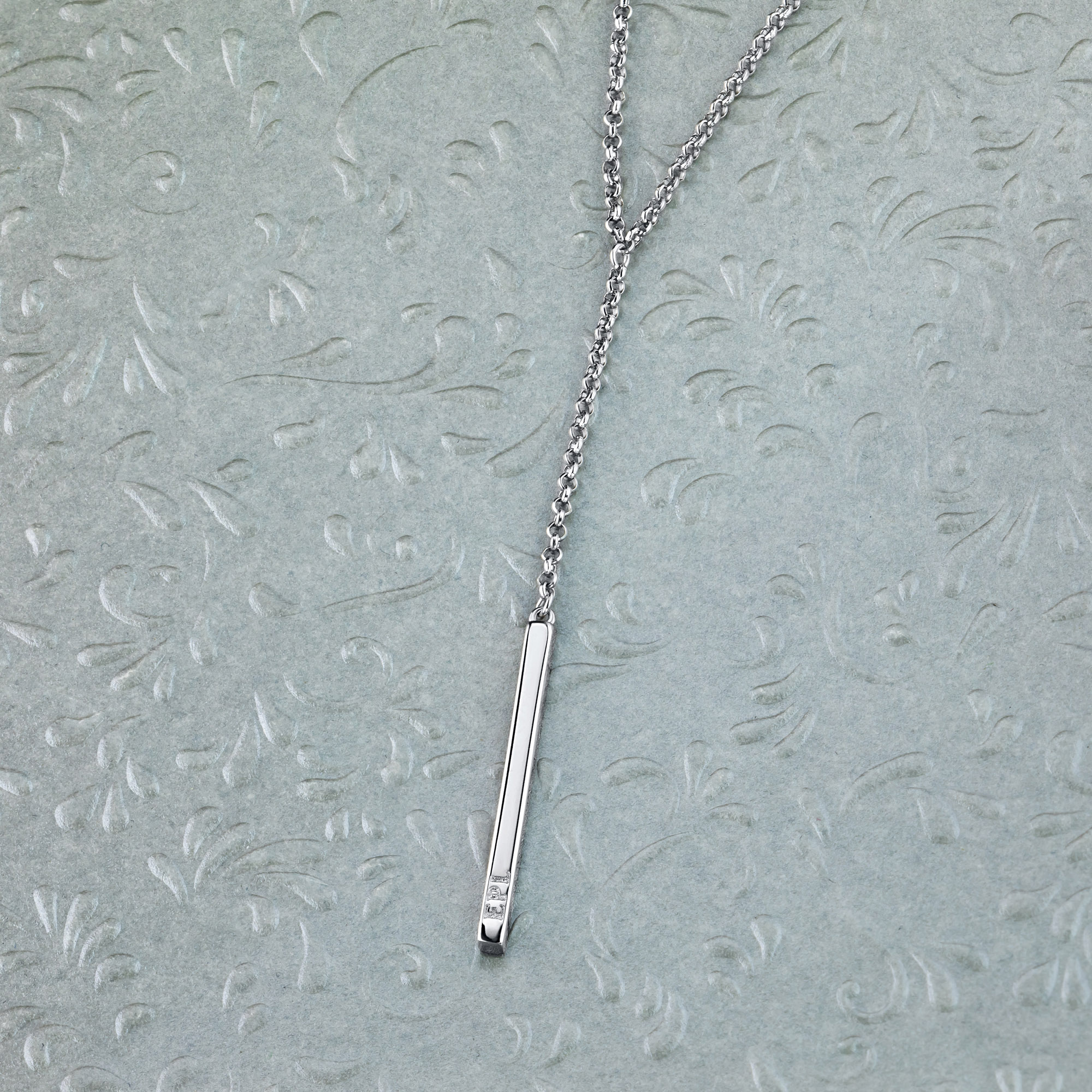 Колье из серебра с бриллиантом э0601кл04203051 ЭПЛ Даймонд, размер 40.5 7000001141316 - фото 4