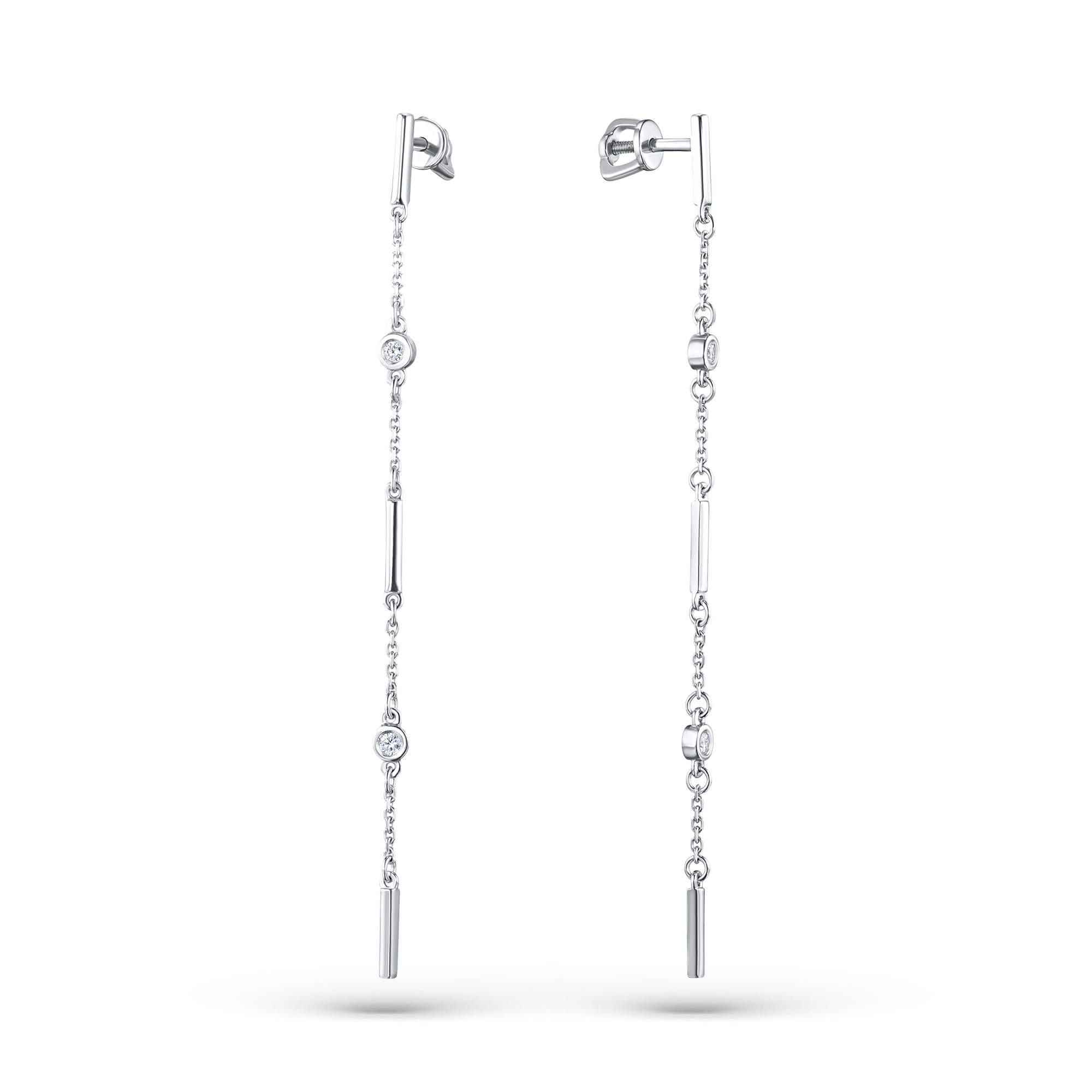 

Пусеты из белого золота с бриллиантами э4701пс07200102, э4701пс07200102