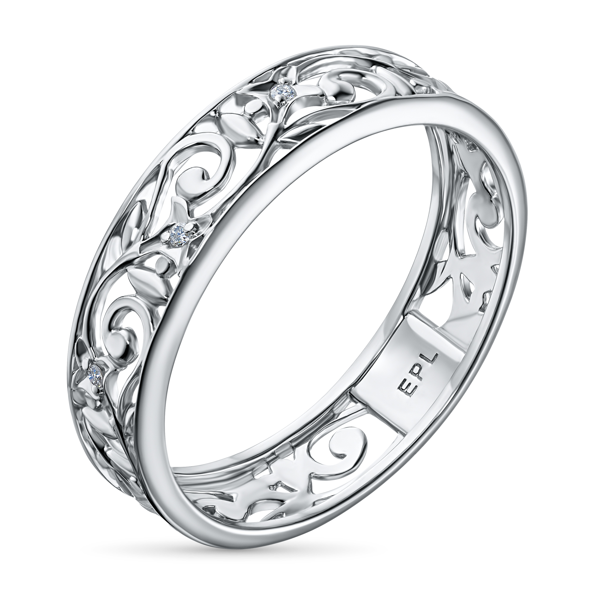 

Кольцо из серебра э0612кц03152800_white, э0612кц03152800_white