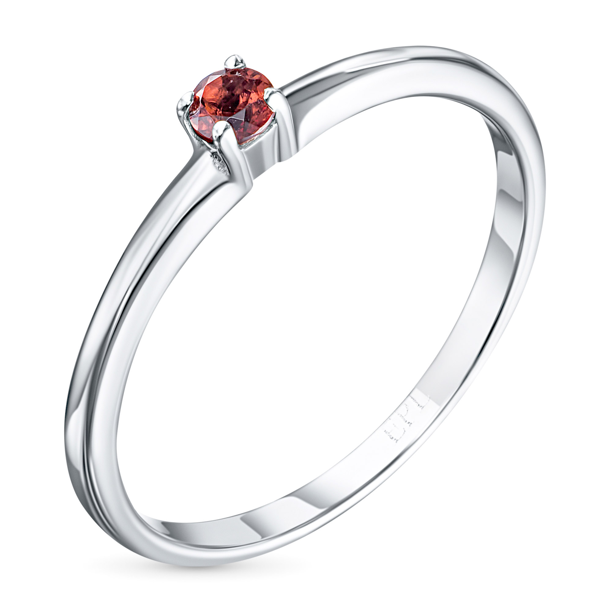 

Классическое кольцо из серебра с гранатом э0606кц12154200, э0606кц12154200