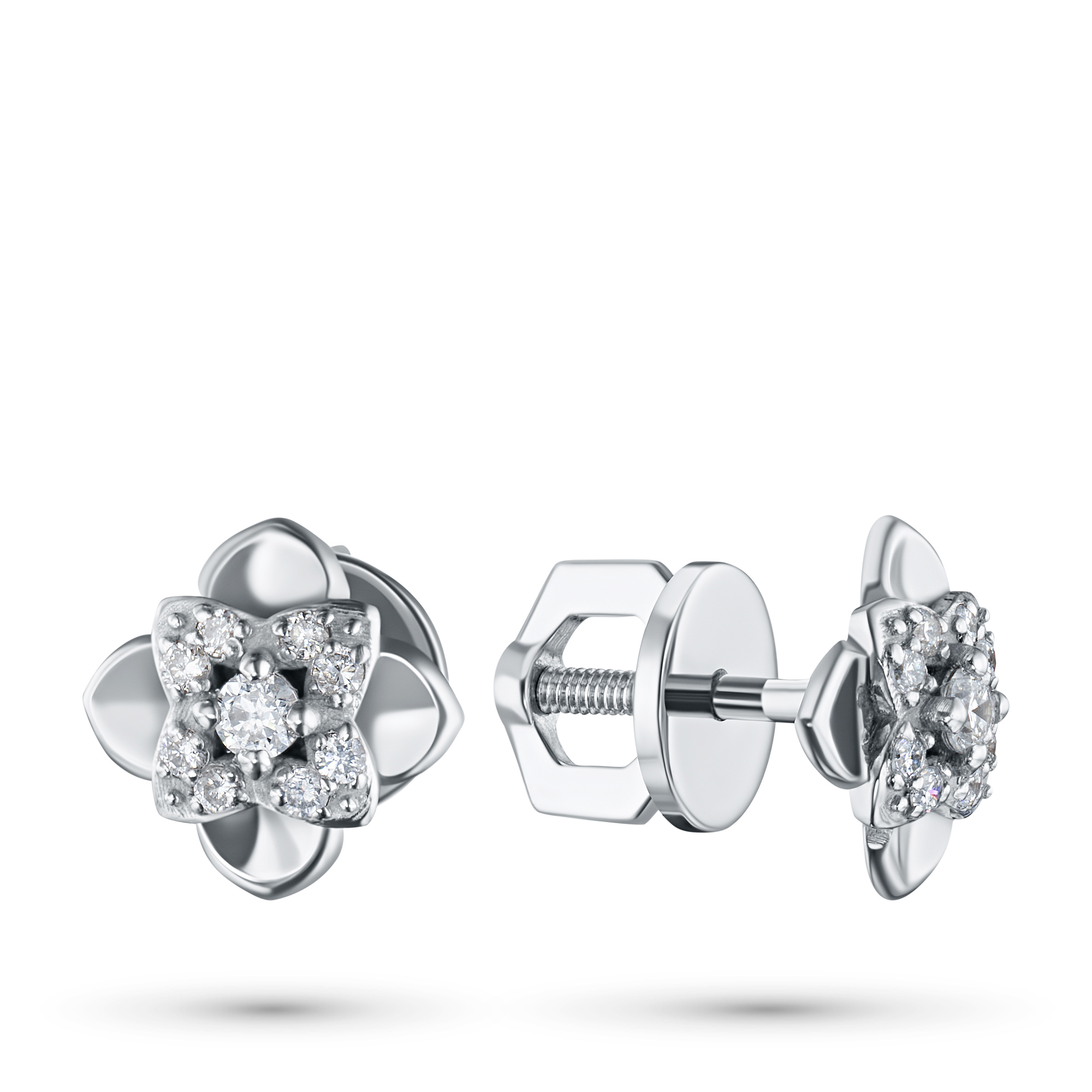 

Пусеты из белого золота с бриллиантами э4701пс08211044, э4701пс08211044