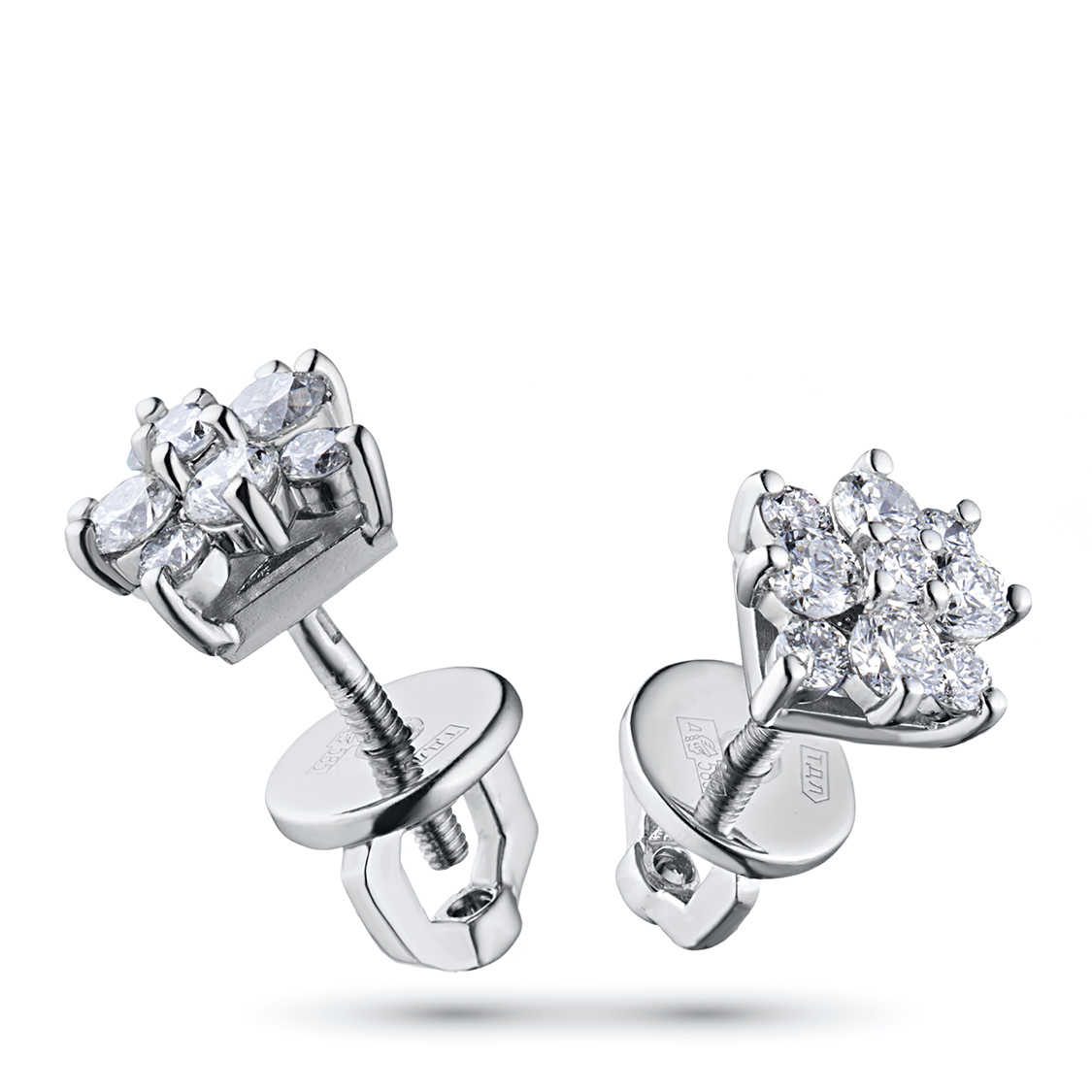 

Серьги из белого золота с выращенными бриллиантами e4712ps09164200, e4712ps09164200