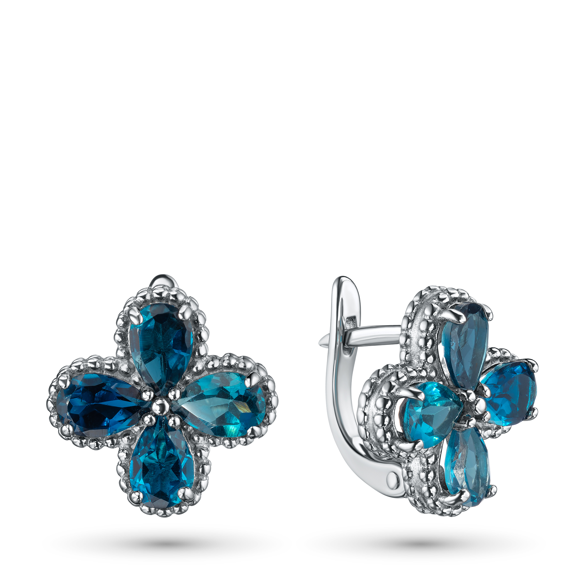

Серьги из серебра с топазами э0609сг11210408, э0609сг11210408