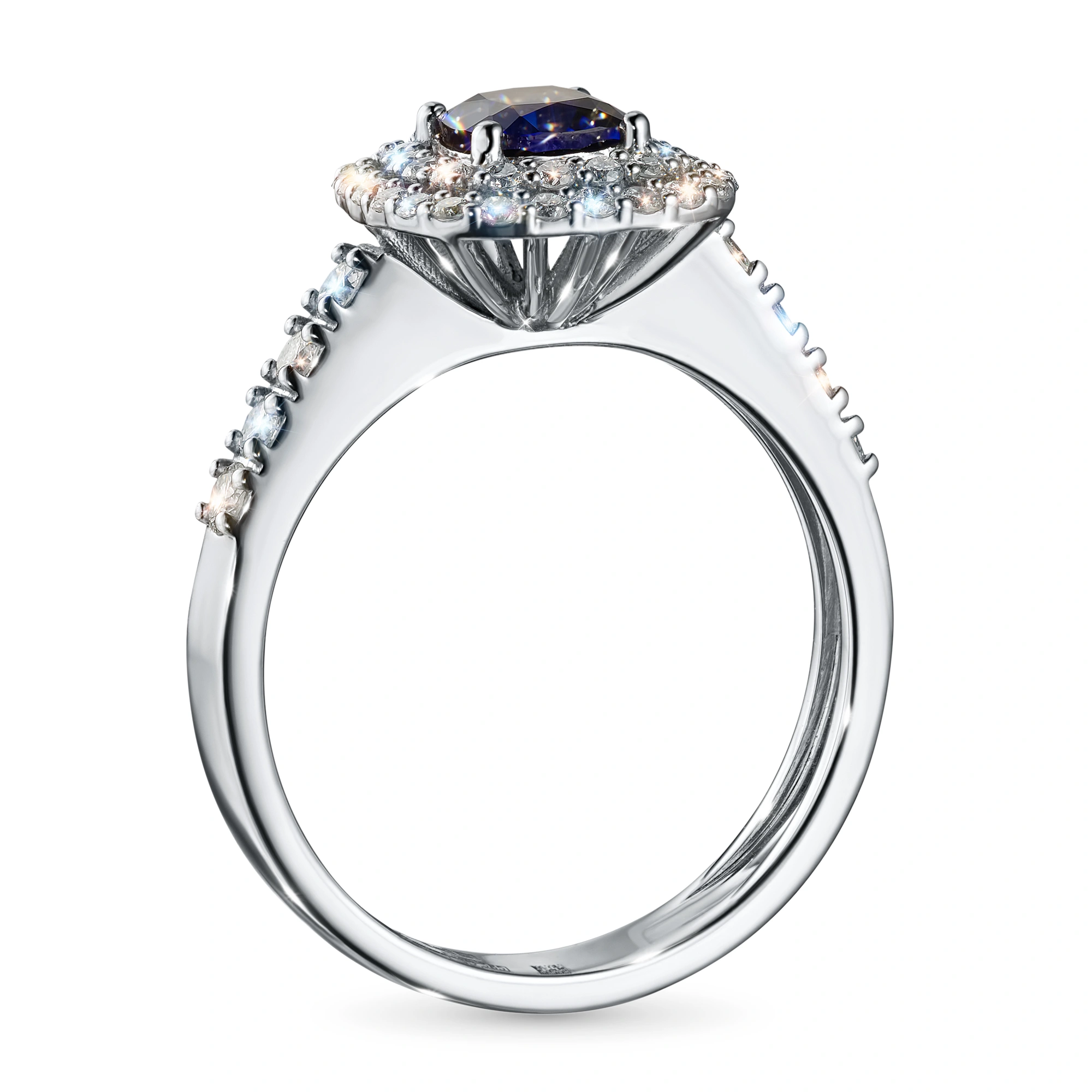 

Кольцо из белого золота с сапфиром э4758кц11220358, э4758кц11220358