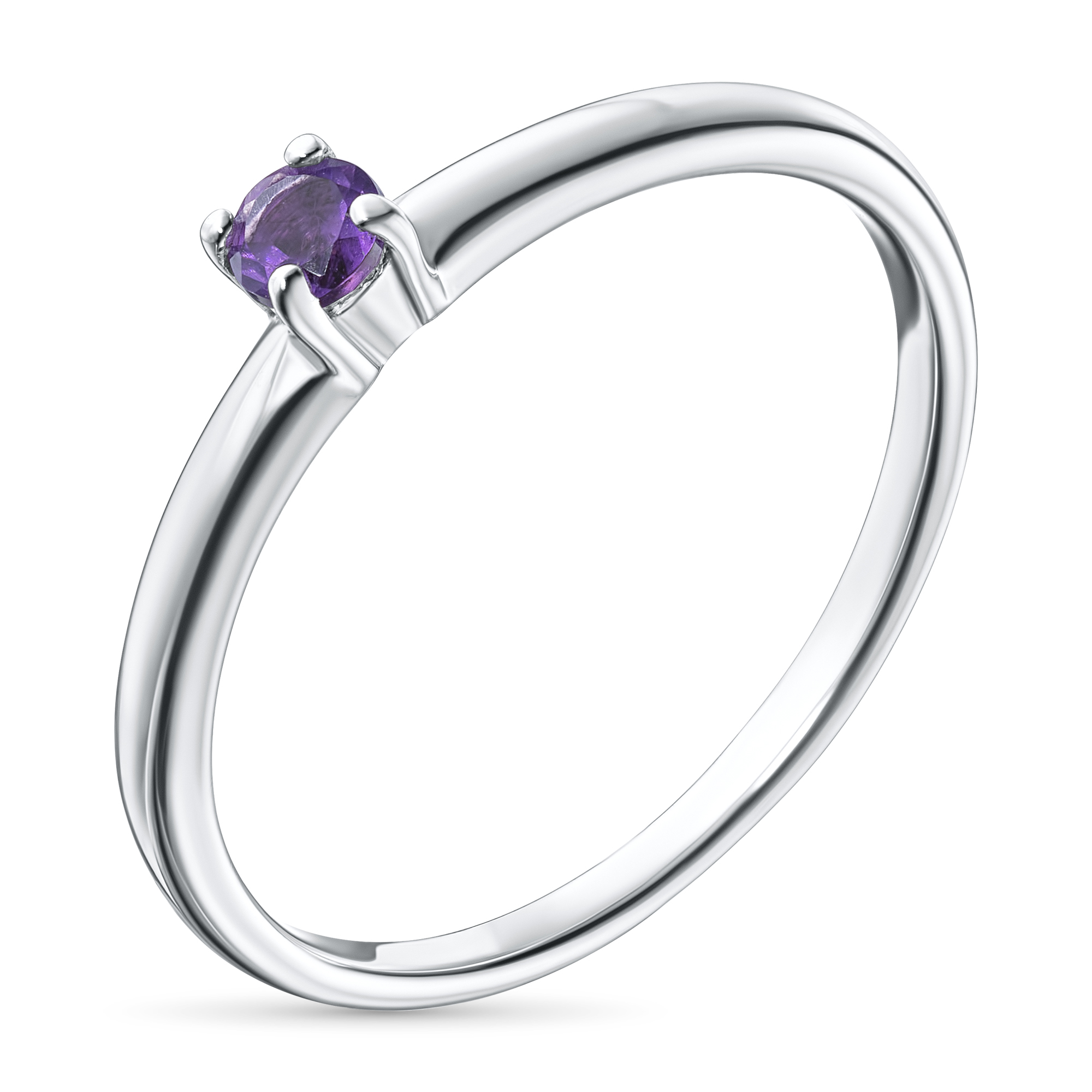 

Кольцо из серебра с аметистом э0607кц12154200, э0607кц12154200