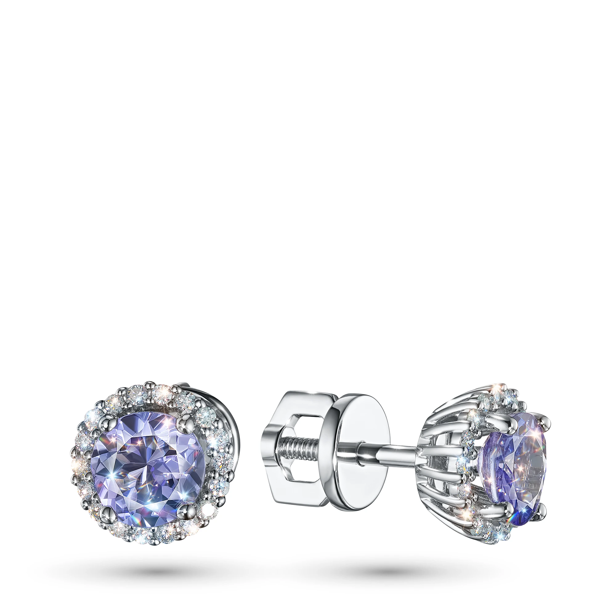 

Пусеты из белого золота с танзанитами и бриллиантами э4742пс08210451, э4742пс08210451