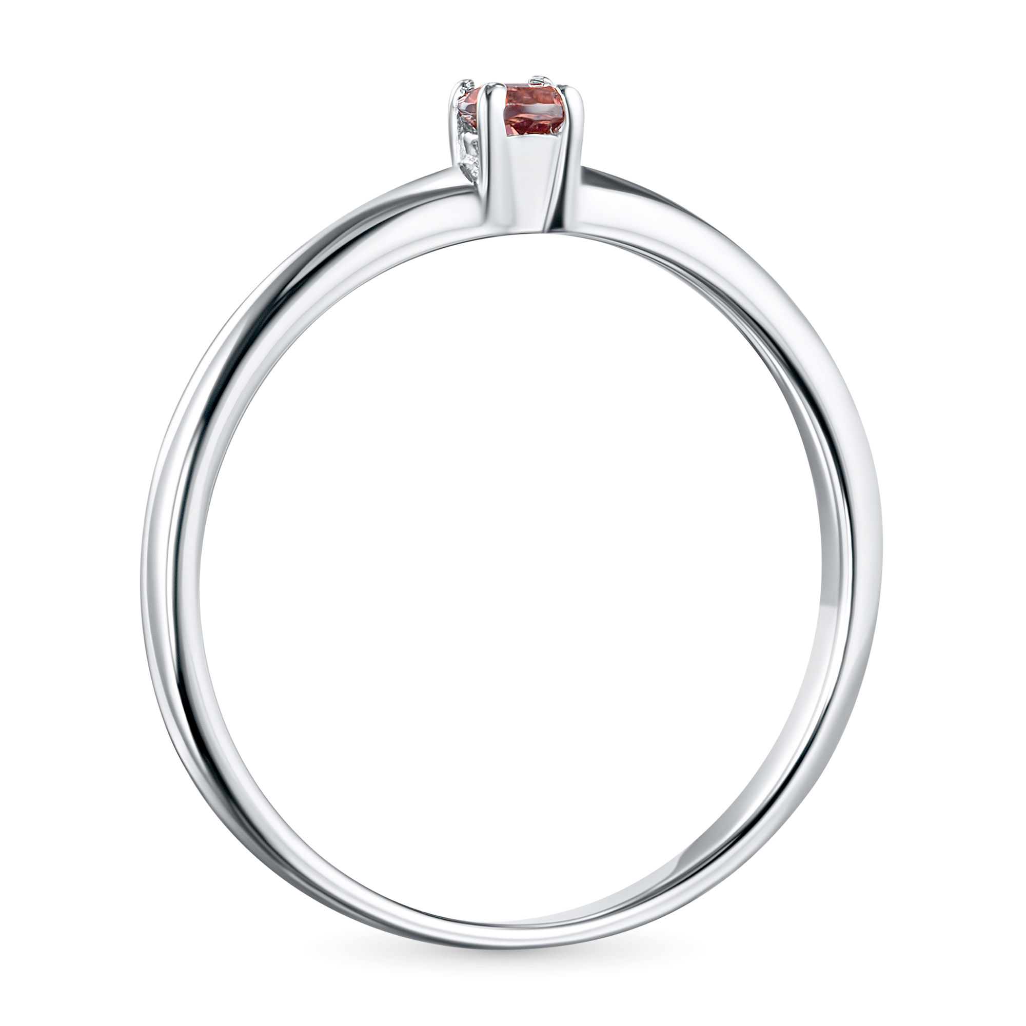 

Классическое кольцо из серебра с гранатом э0606кц12154200, э0606кц12154200