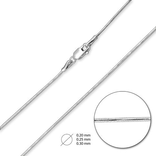 

Цепь из белого золота НЦ18-078-3d02, НЦ18-078-3d02