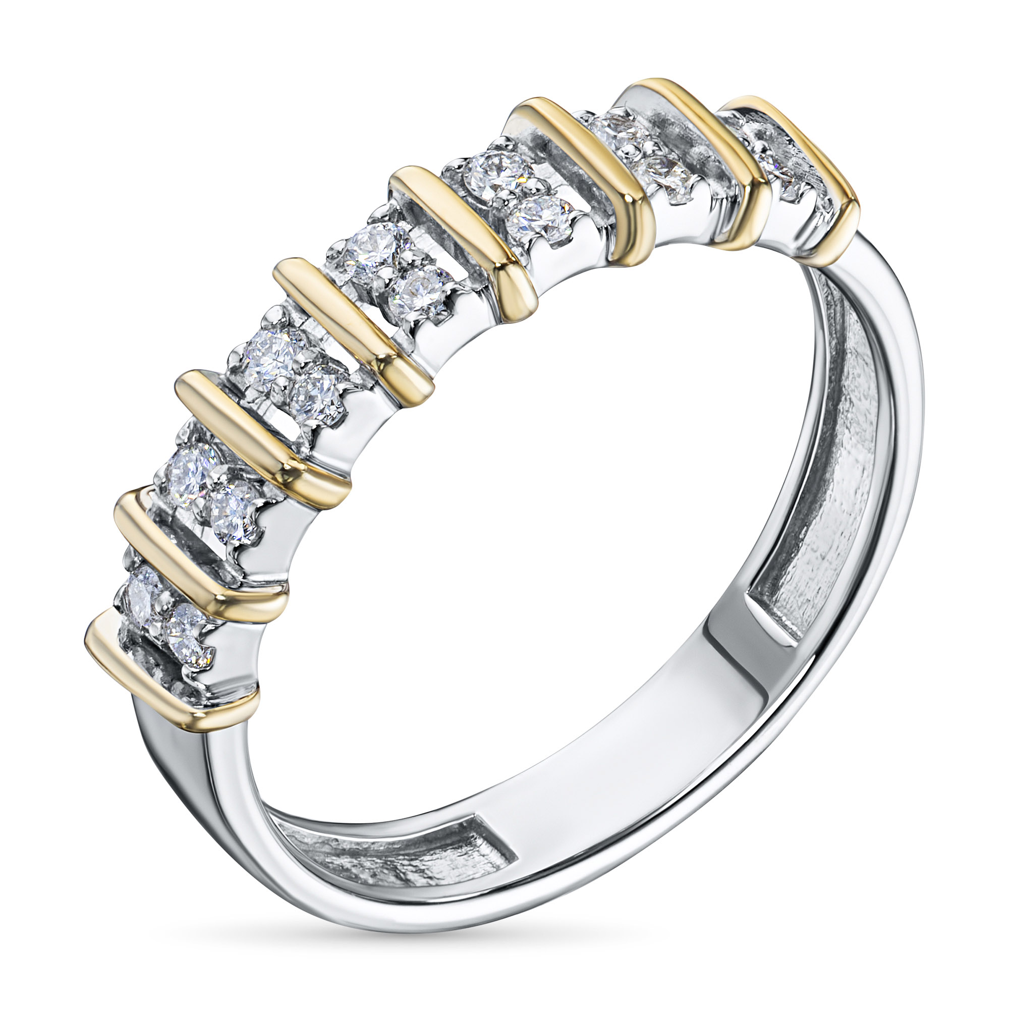 Кольцо из белого золота с бриллиантами э4801кц09210658