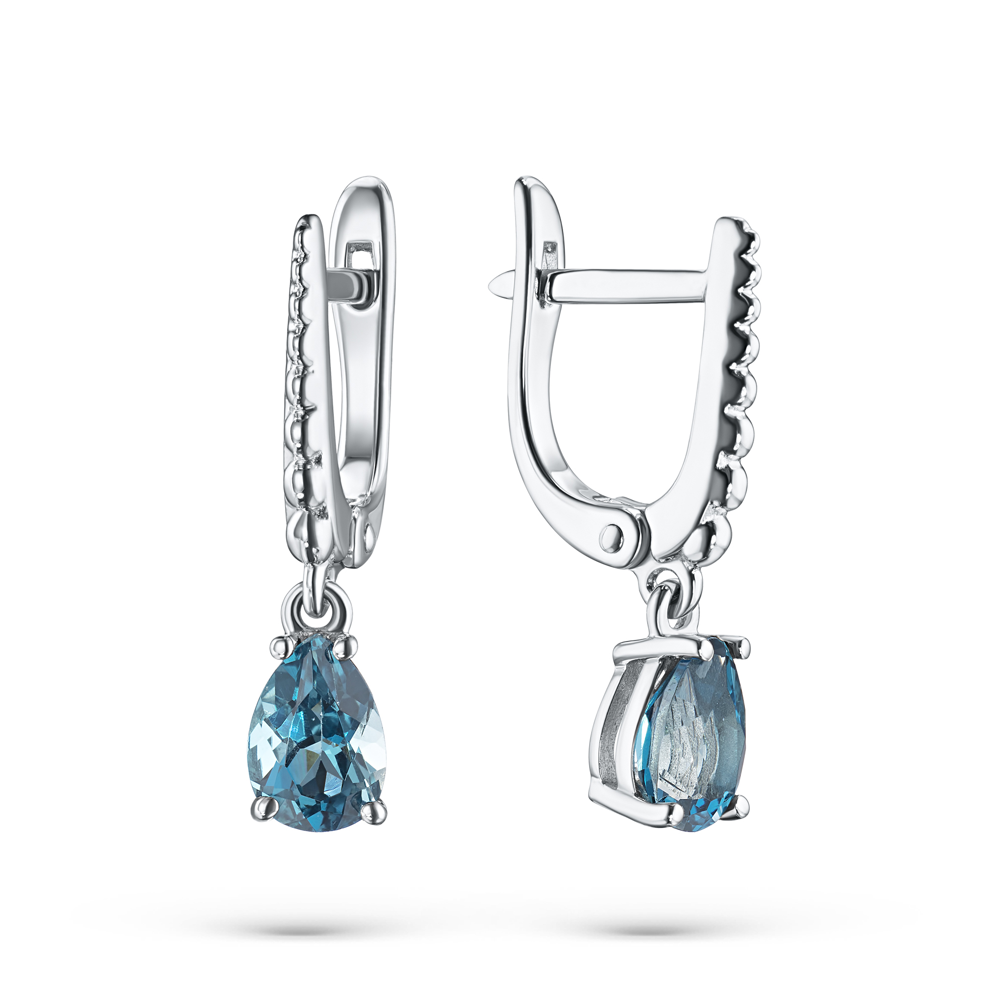

Серьги из серебра с топазами э0609сг04220425, э0609сг04220425