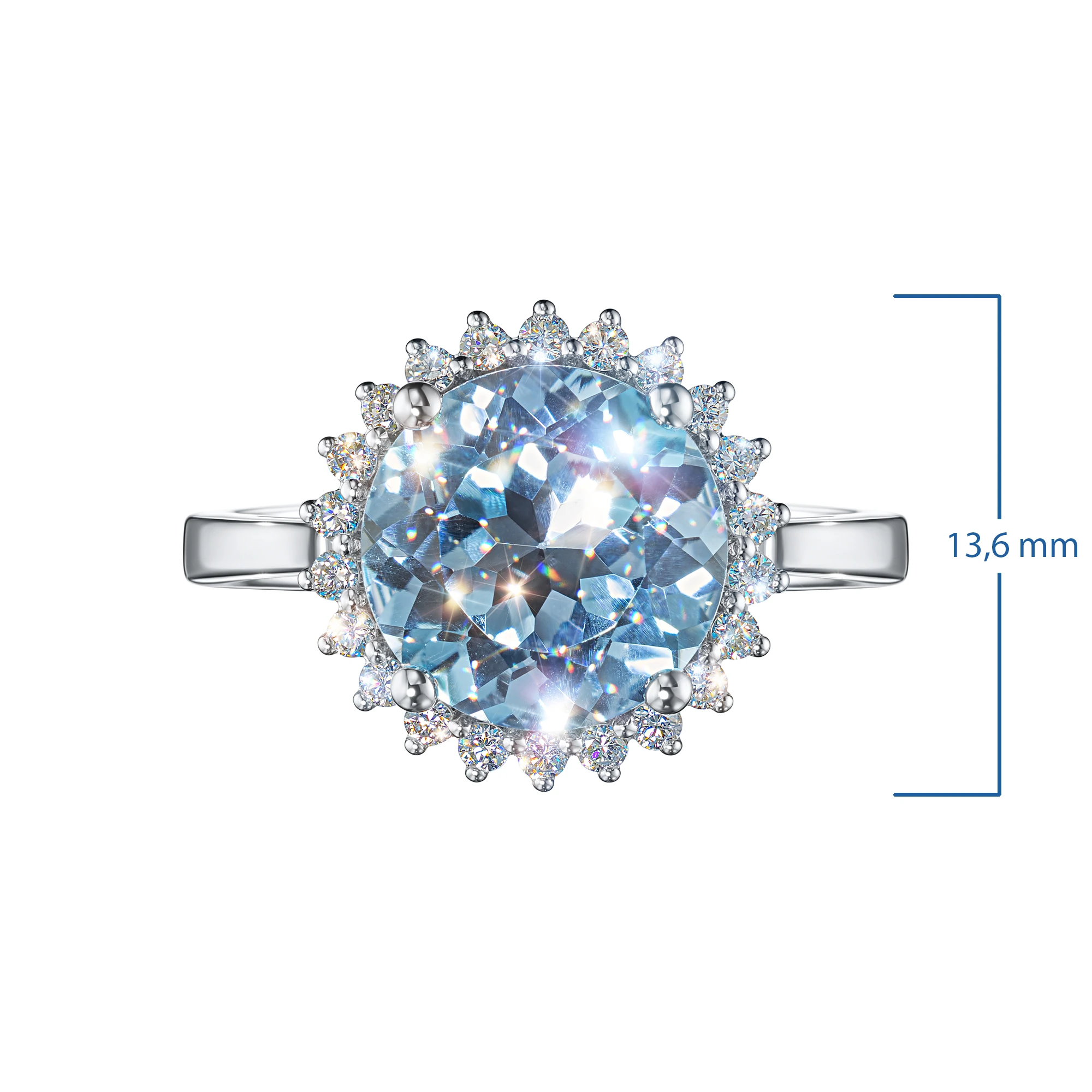 

Кольцо из белого золота с топазом э4771кц03210410, э4771кц03210410