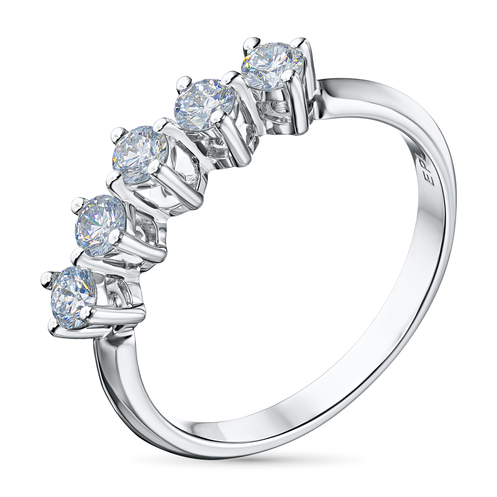 

Классическое кольцо из белого золота э4712кц03183700_white, э4712кц03183700_white