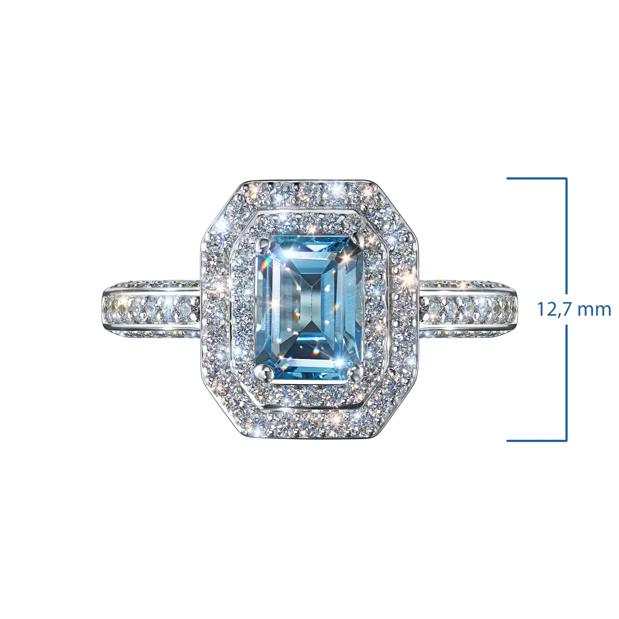 

Кольцо из белого золота с топазом э4771кц05210464, э4771кц05210464