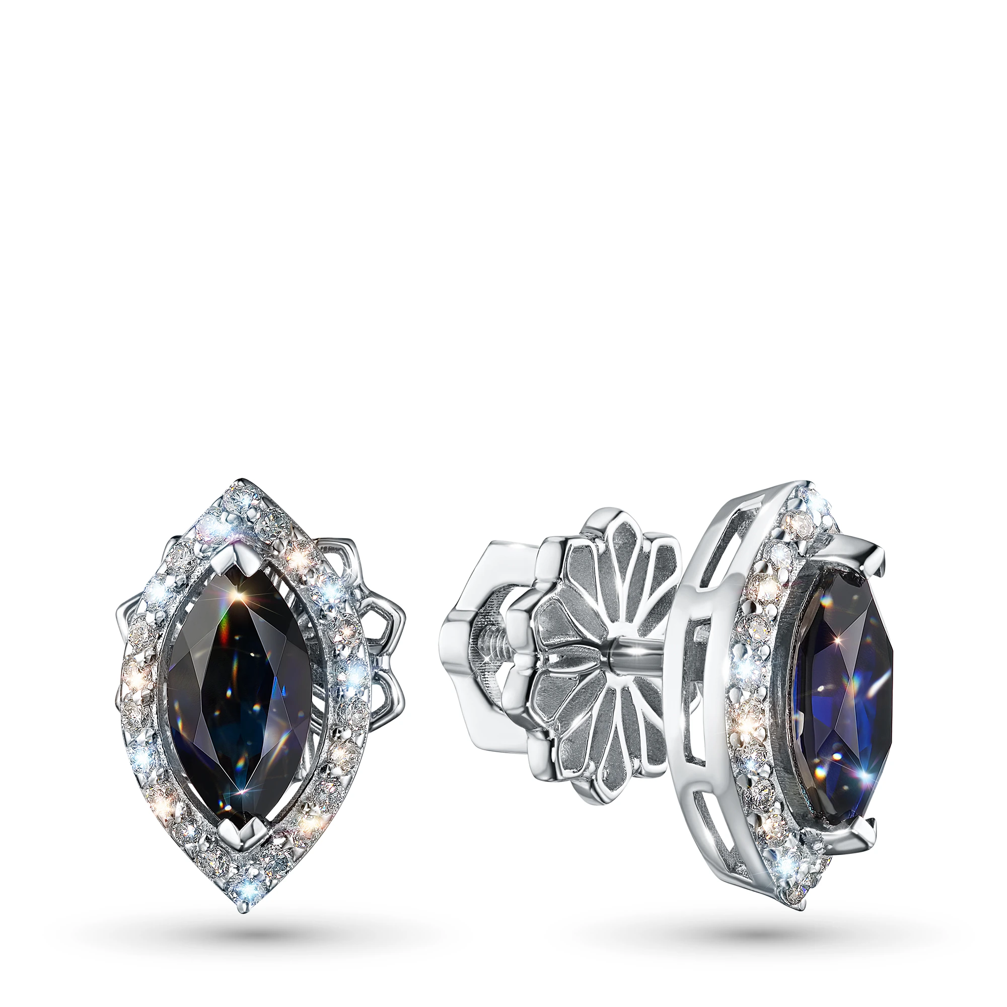 

Пусеты из белого золота с и сапфирами э0958пс09250367_white, э0958пс09250367_white