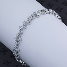 Браслет из желтого золота с бриллиантами (изготовление)